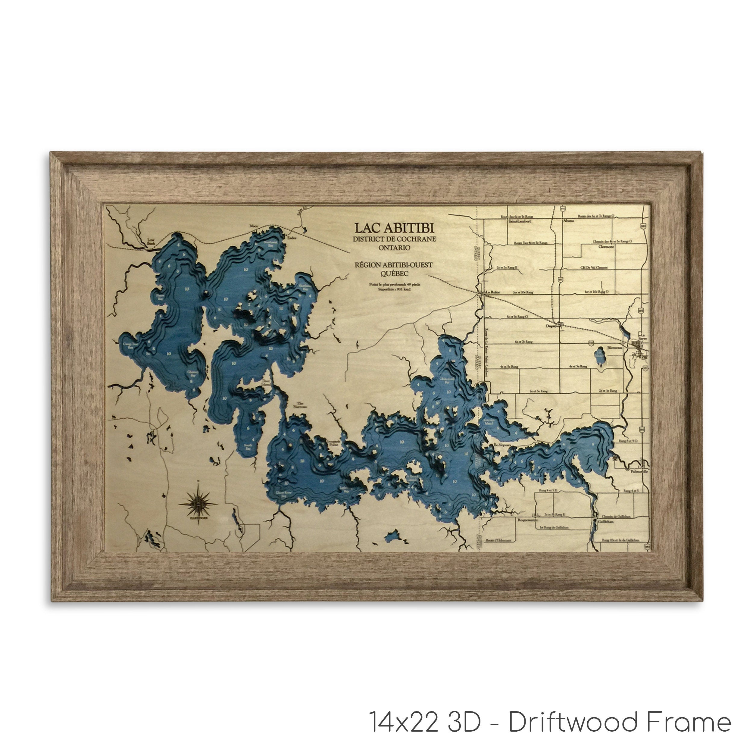 Lac Abitibi Map