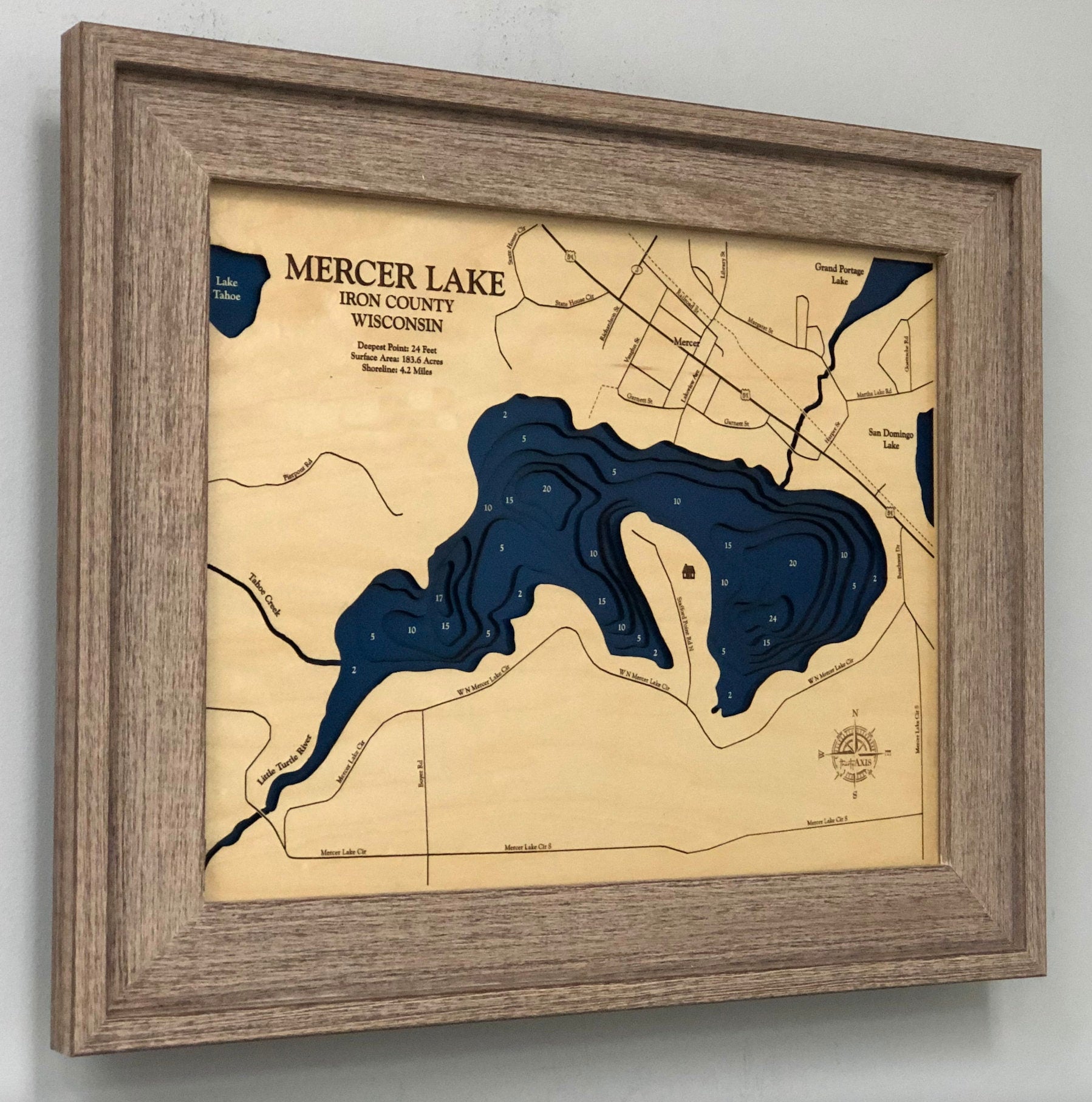 Mercer Lake Map