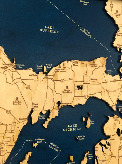 Upper Peninsula Map