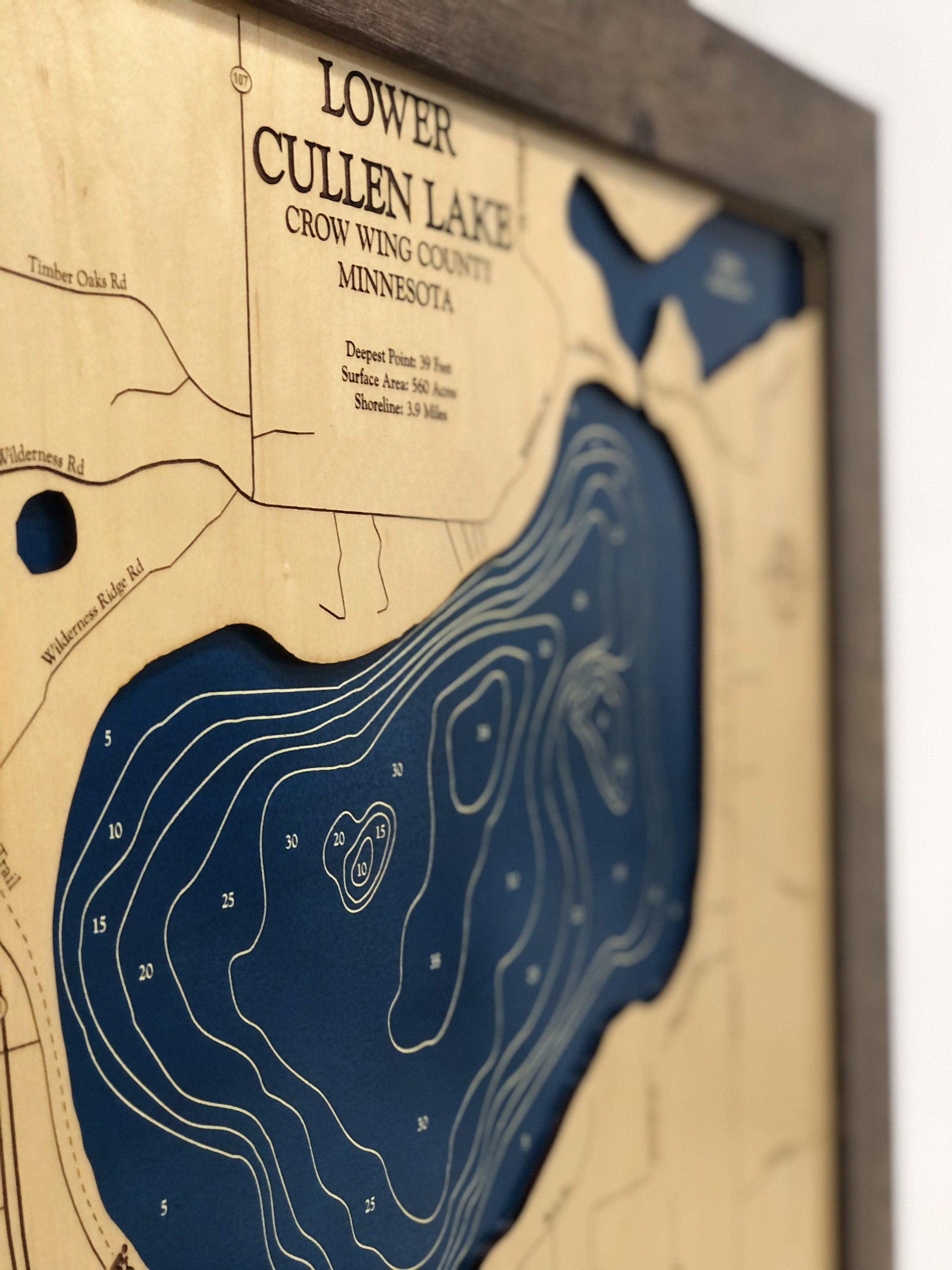 Lower Cullen Lake Map