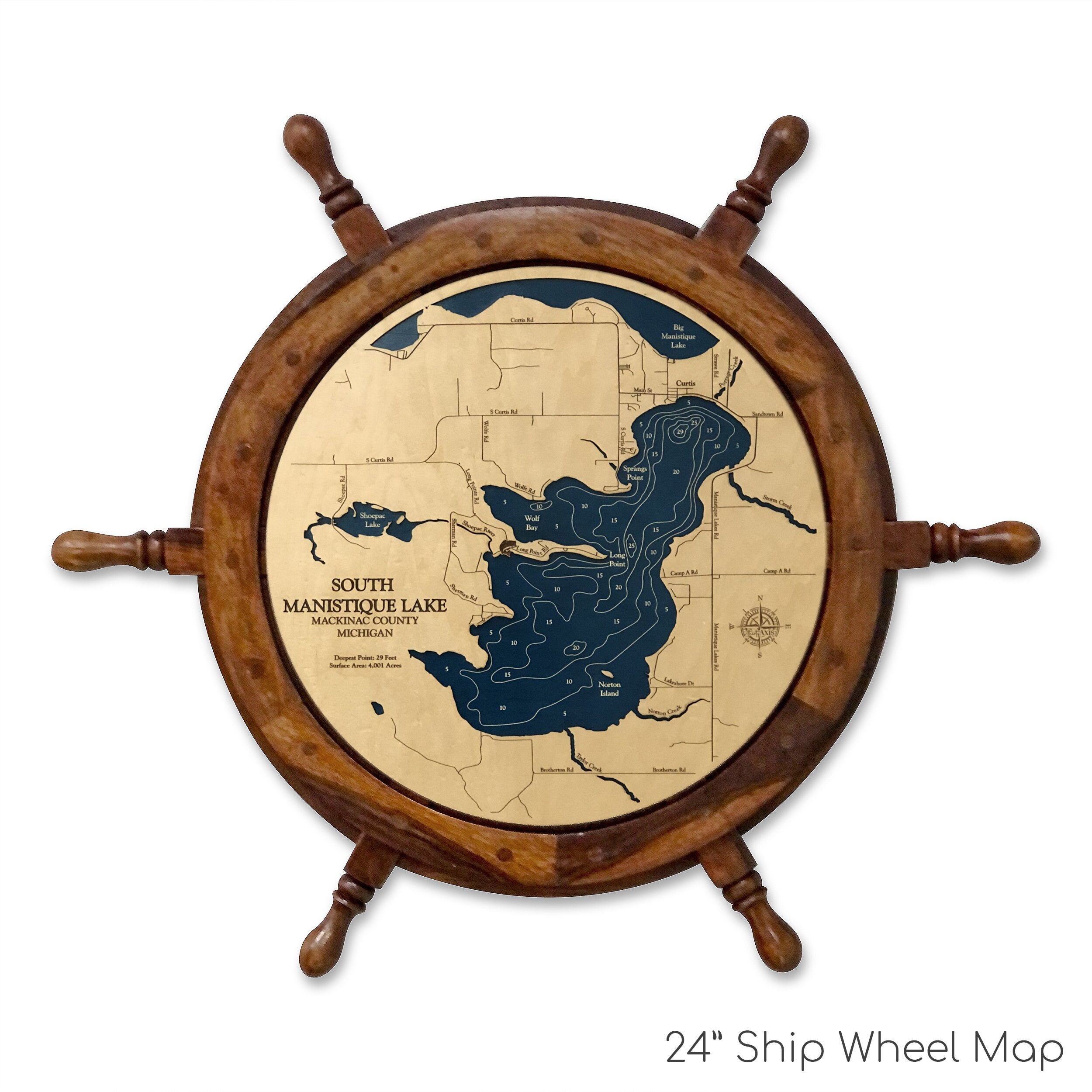 South Manistique Lake Map