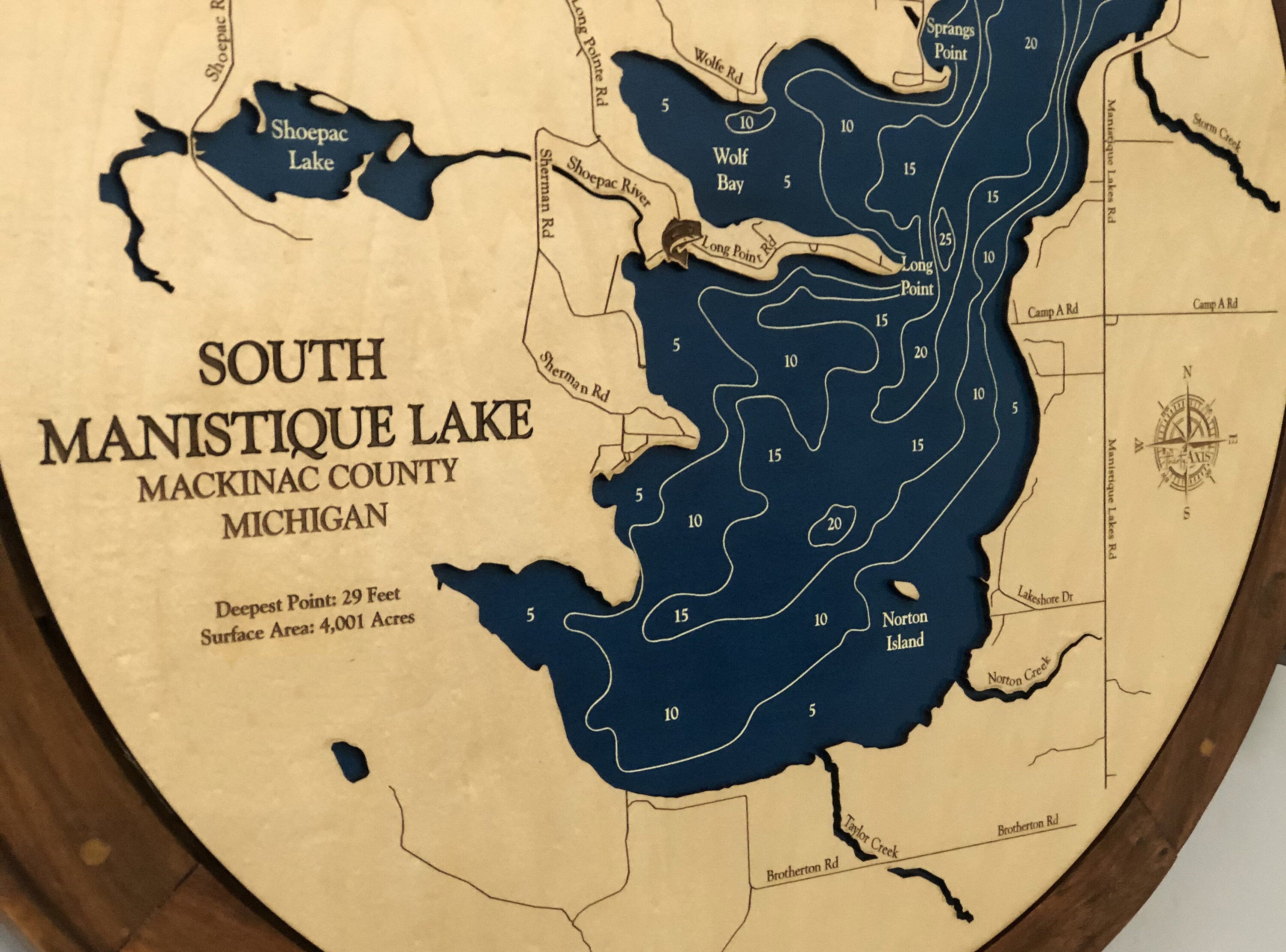 South Manistique Lake Map