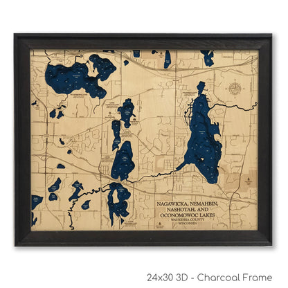 Nagawicka Lake Map