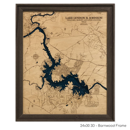 Lake Lyndon B. Johnson Map