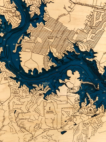 Lake Lyndon B. Johnson Map
