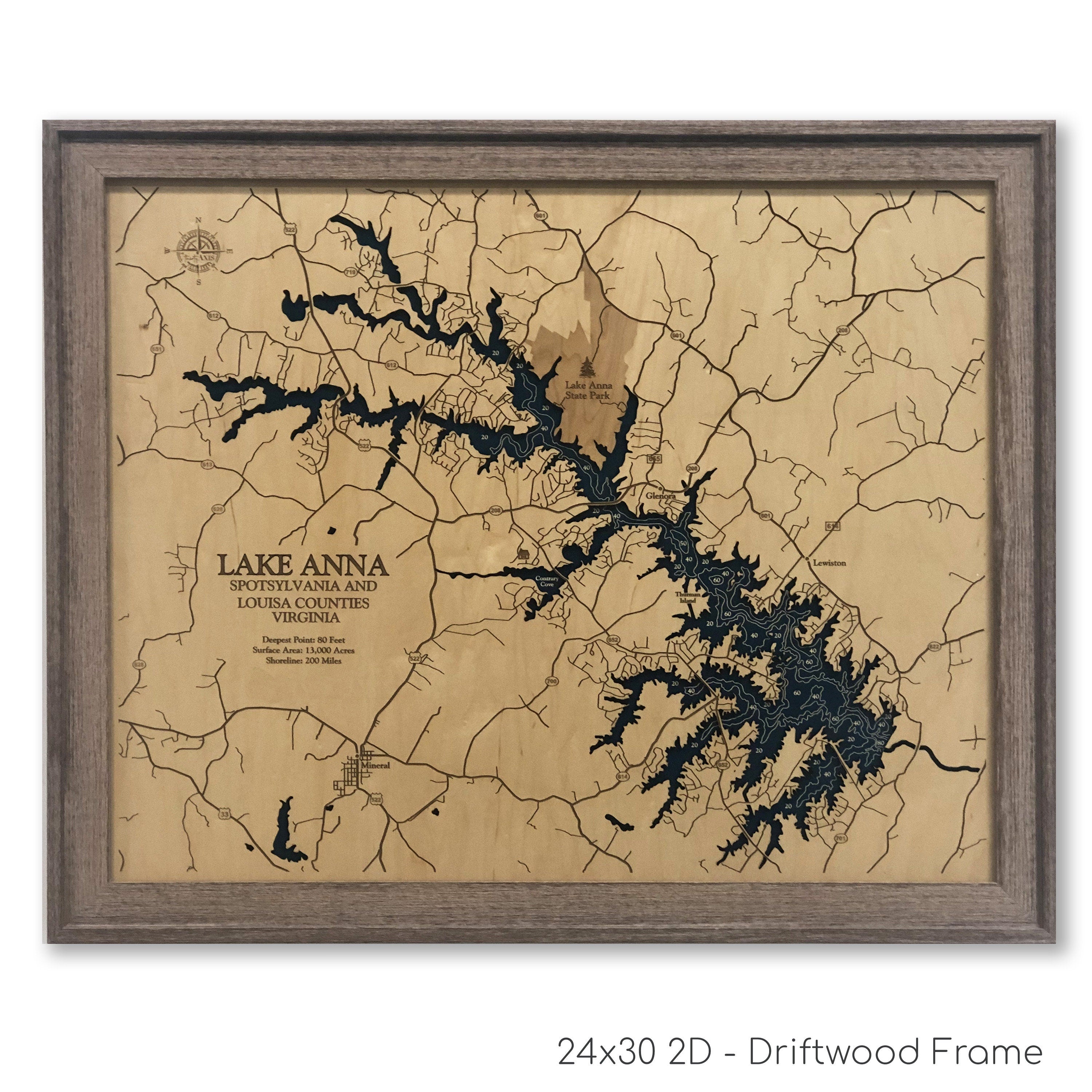 Lake Anna Map
