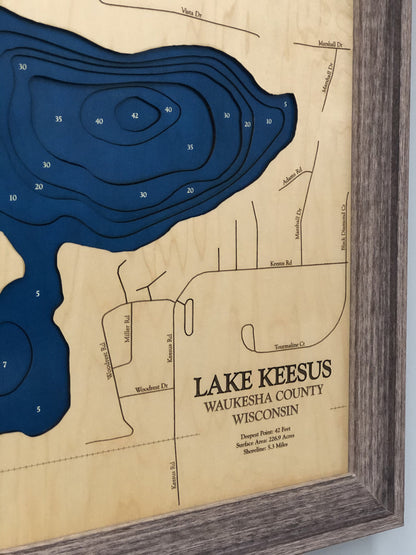 Lake Keesus Map