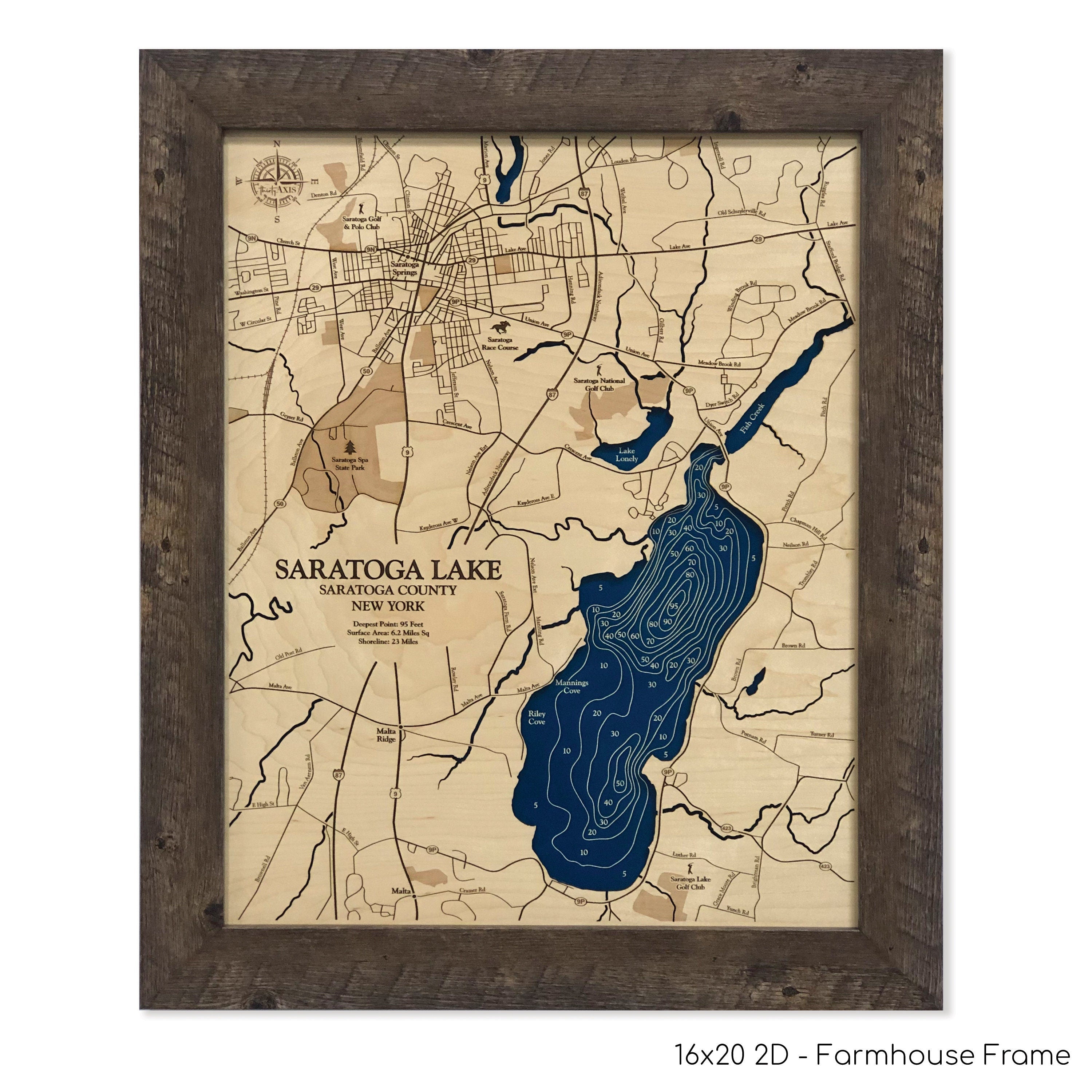Saratoga Springs and Saratoga Lake
