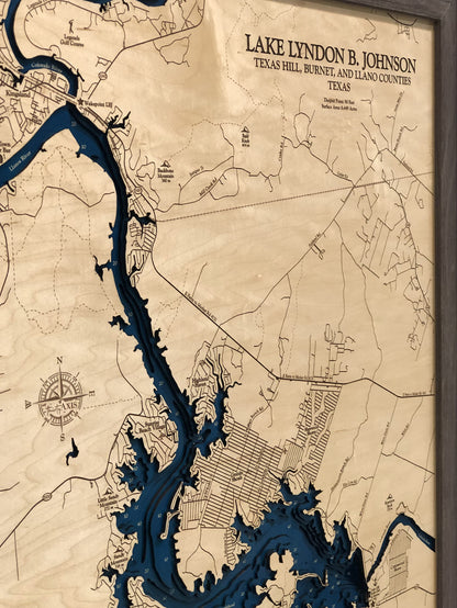 Lake Lyndon B. Johnson Map