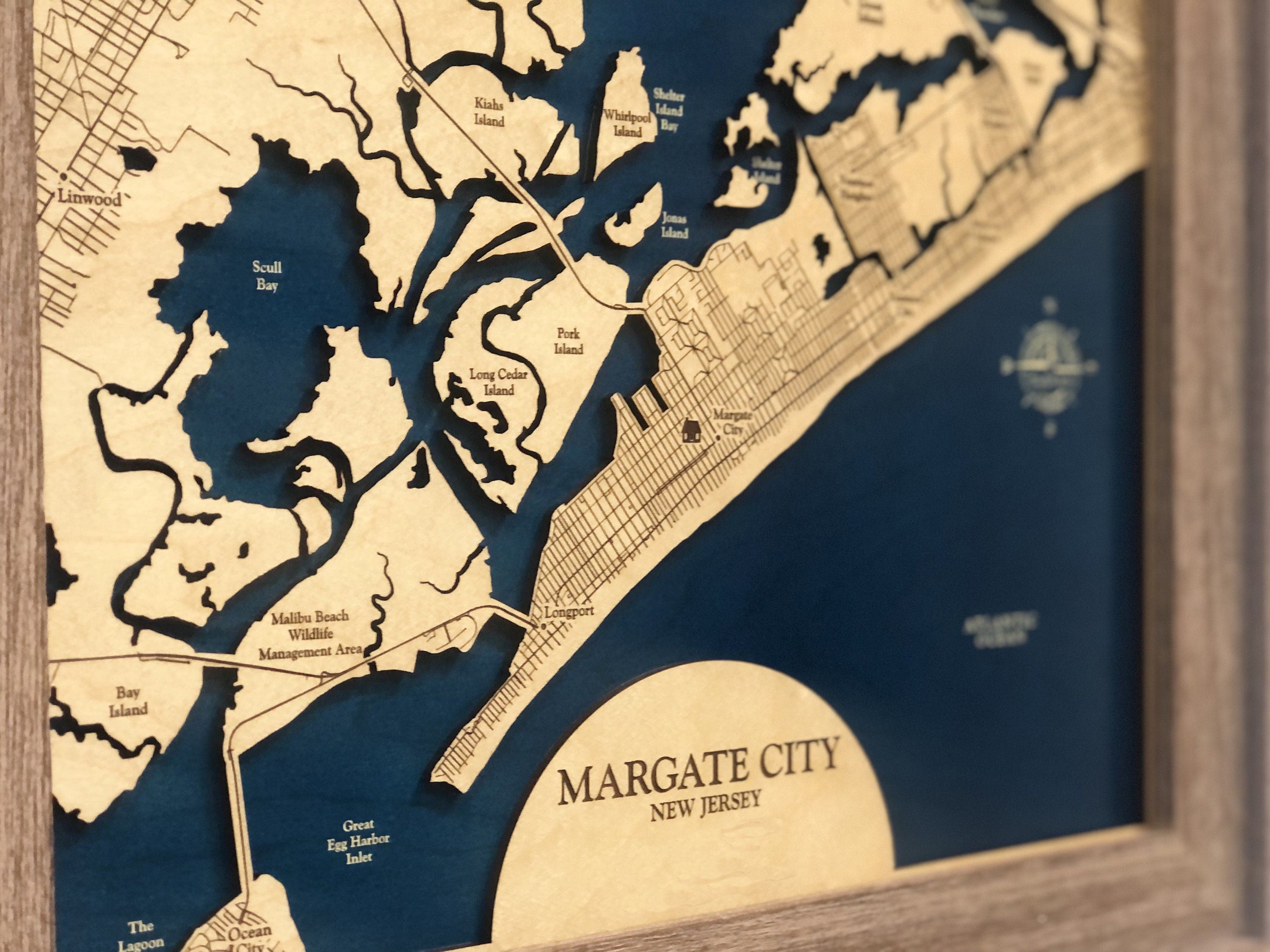 Margate City New Jersey Map