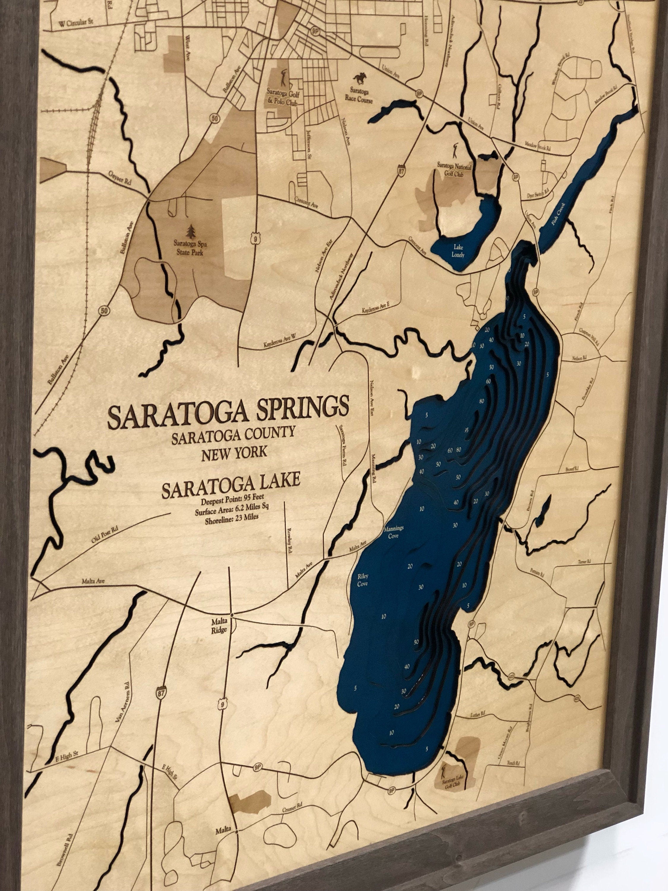 Saratoga Springs and Saratoga Lake