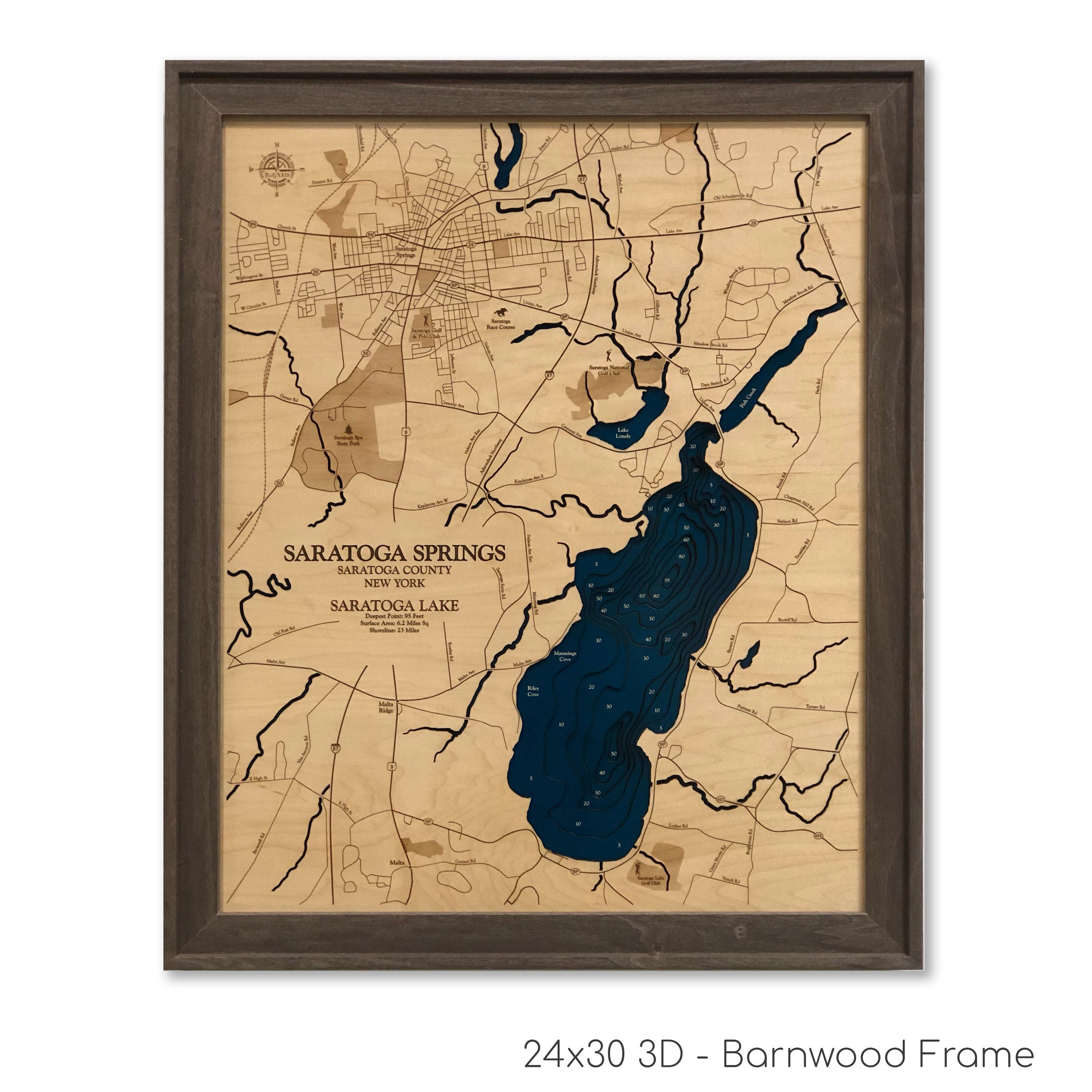 Saratoga Springs and Saratoga Lake