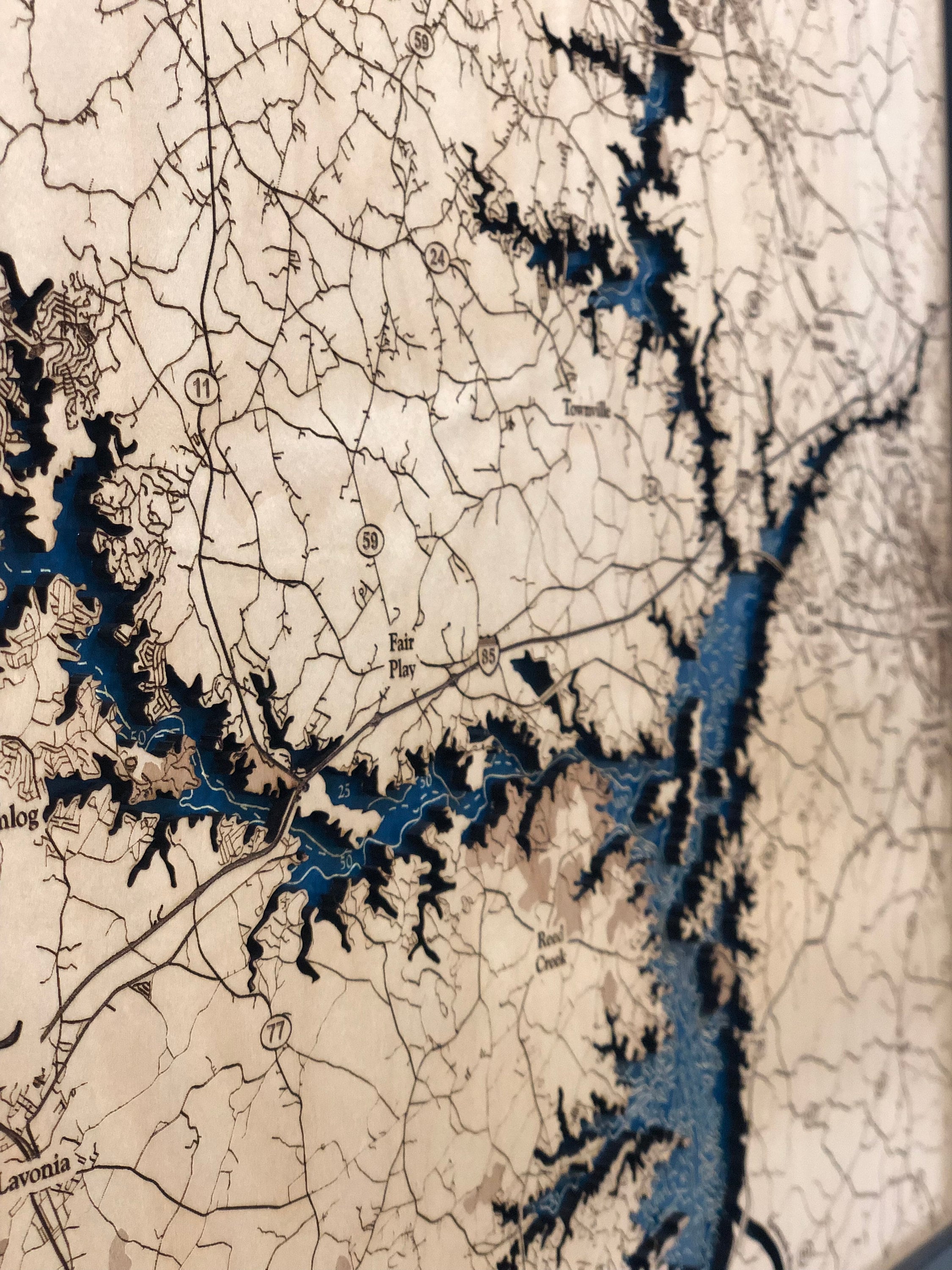 Lake Hartwell Map