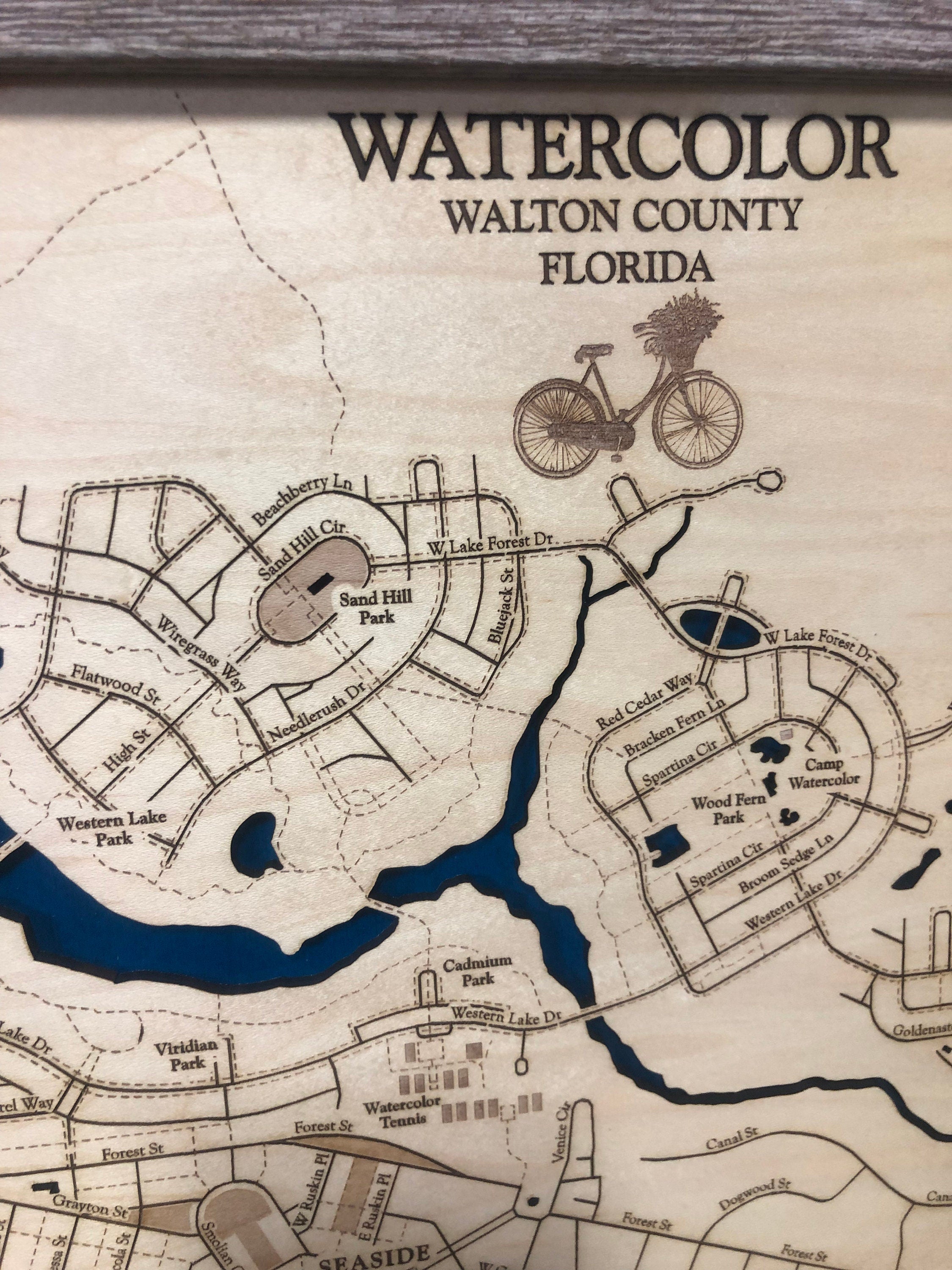 Watercolor Florida Map