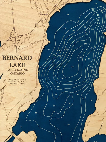 Bernard Lake Map