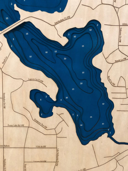 Steilacoom Lake Map
