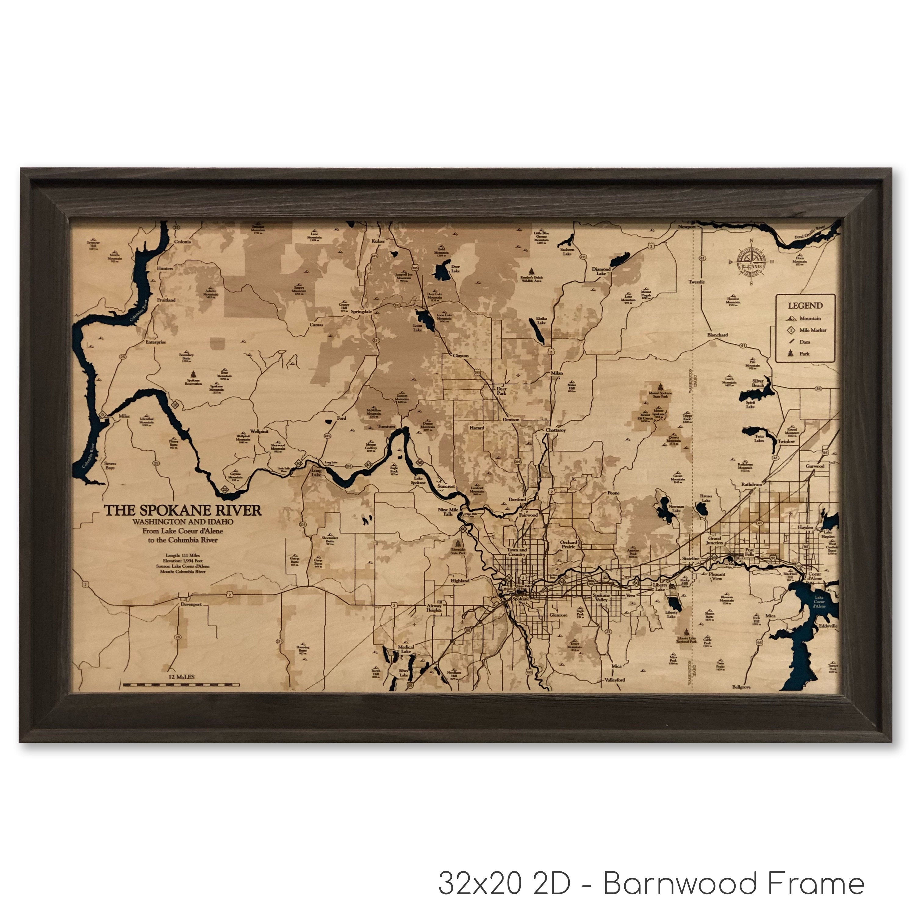 Spokane River Map