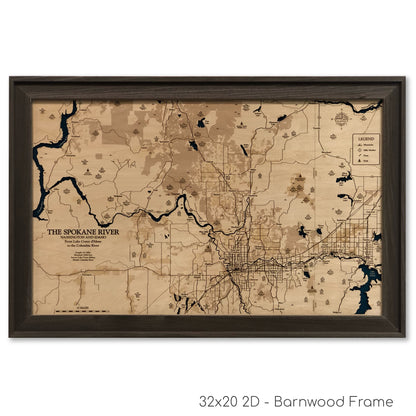 Spokane River Map
