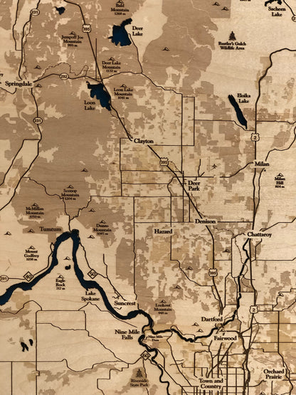 Spokane River Map
