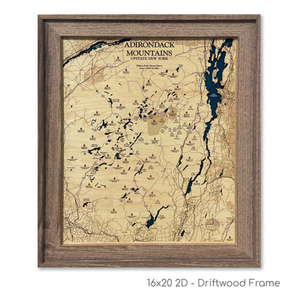 Adirondack Mountains Map