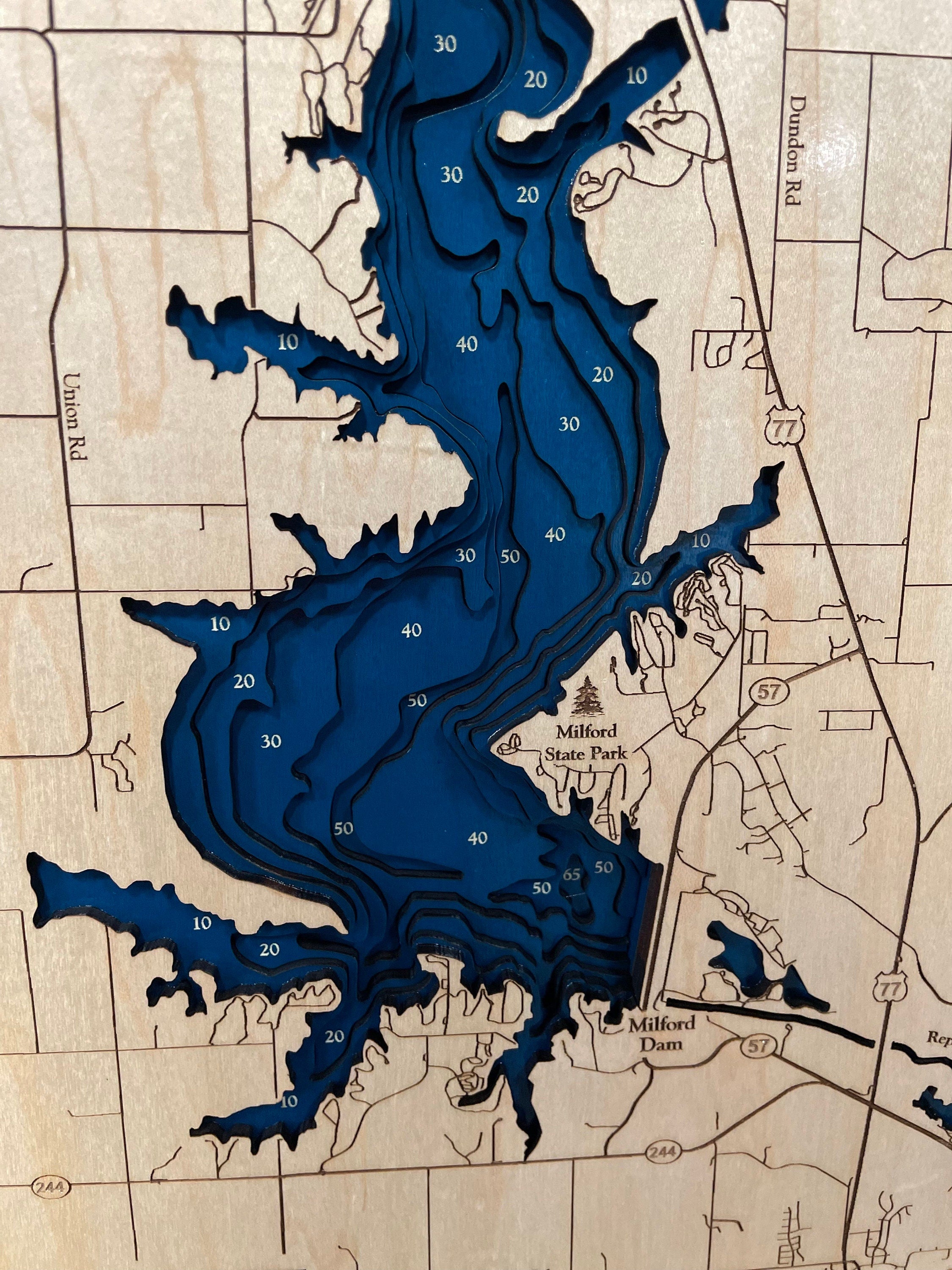Milford Lake Map