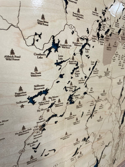 Adirondack Mountains Map