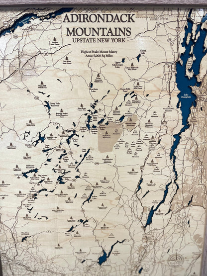 Adirondack Mountains Map