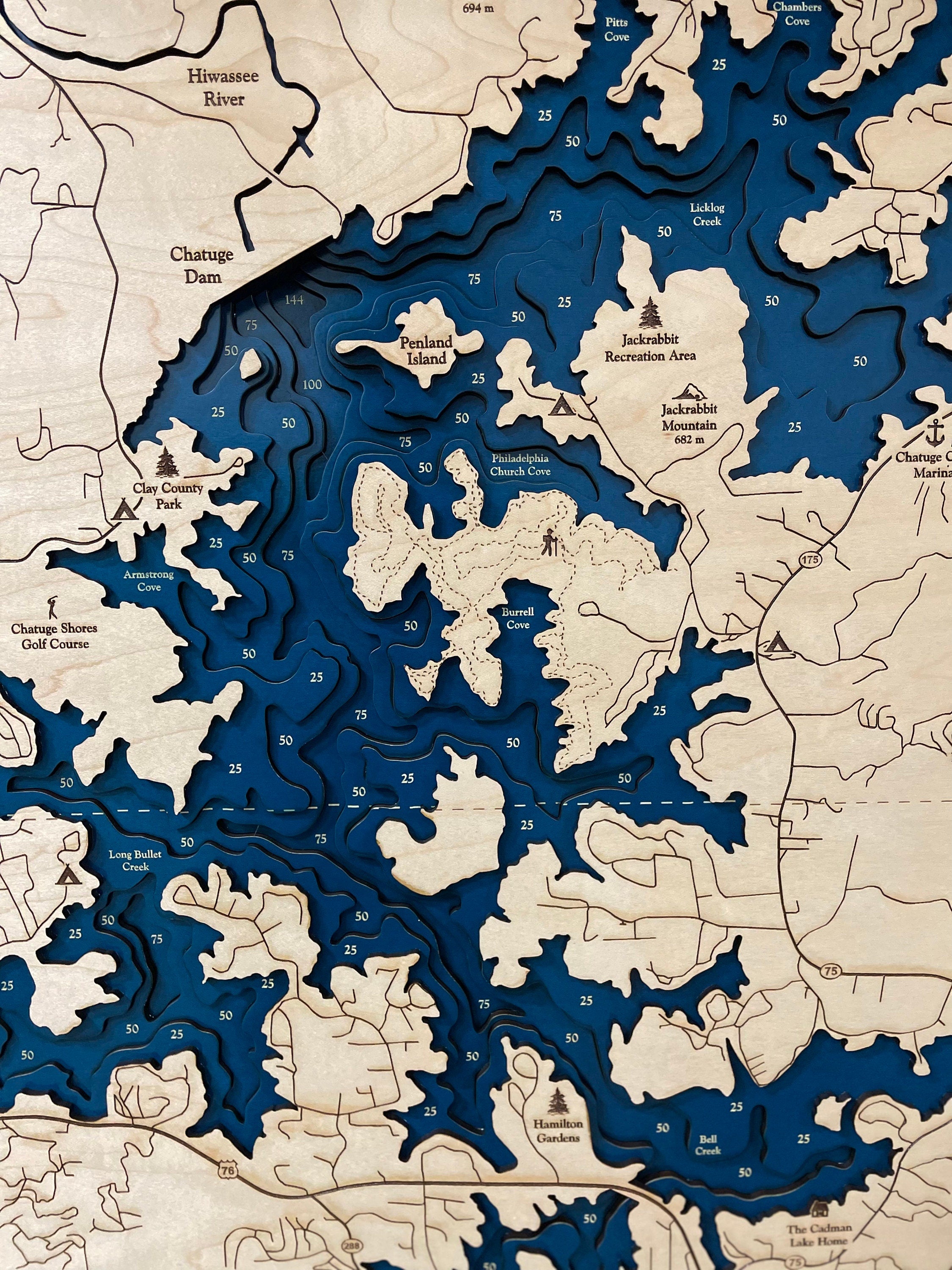 Lake Chatuge Map