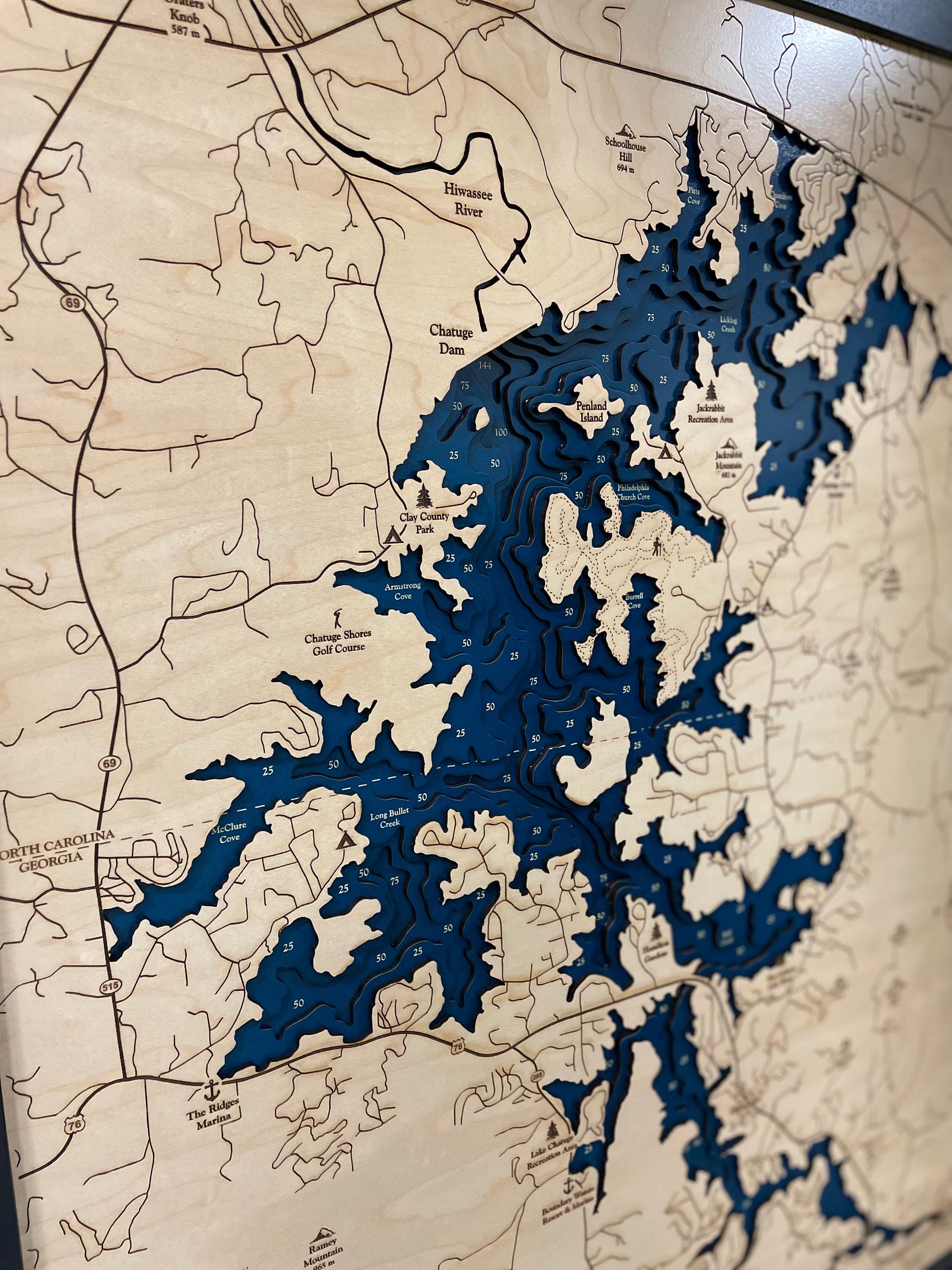 Lake Chatuge Map