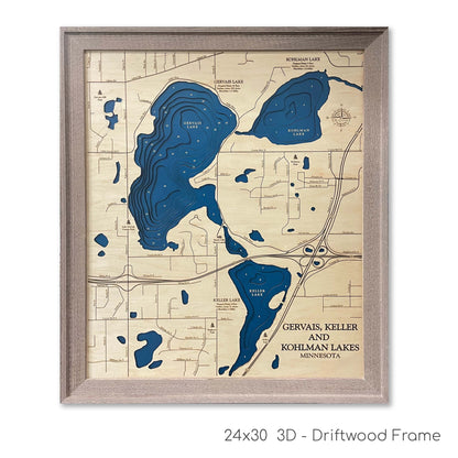Gervais Lake Map