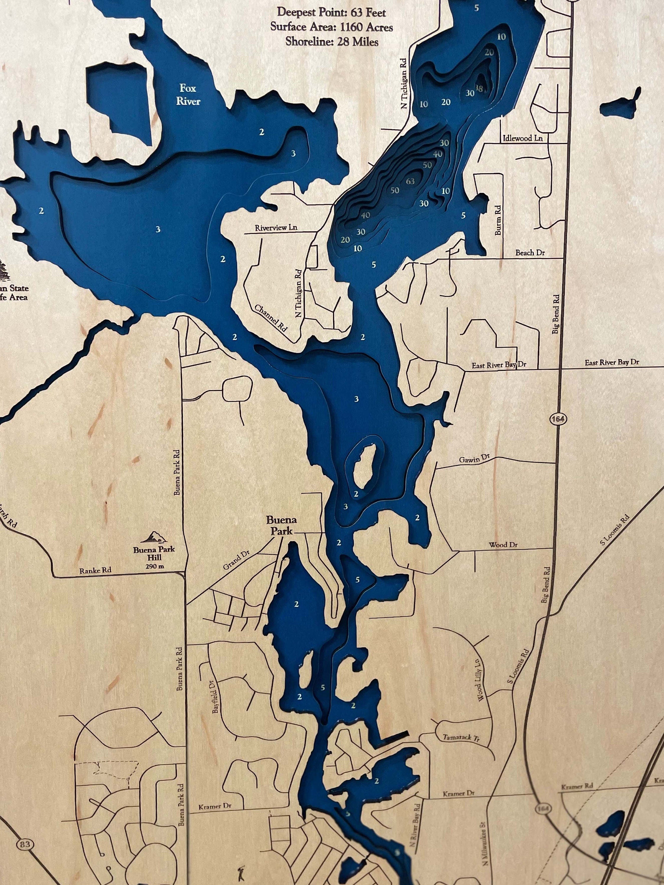 Lake Tichigan Map