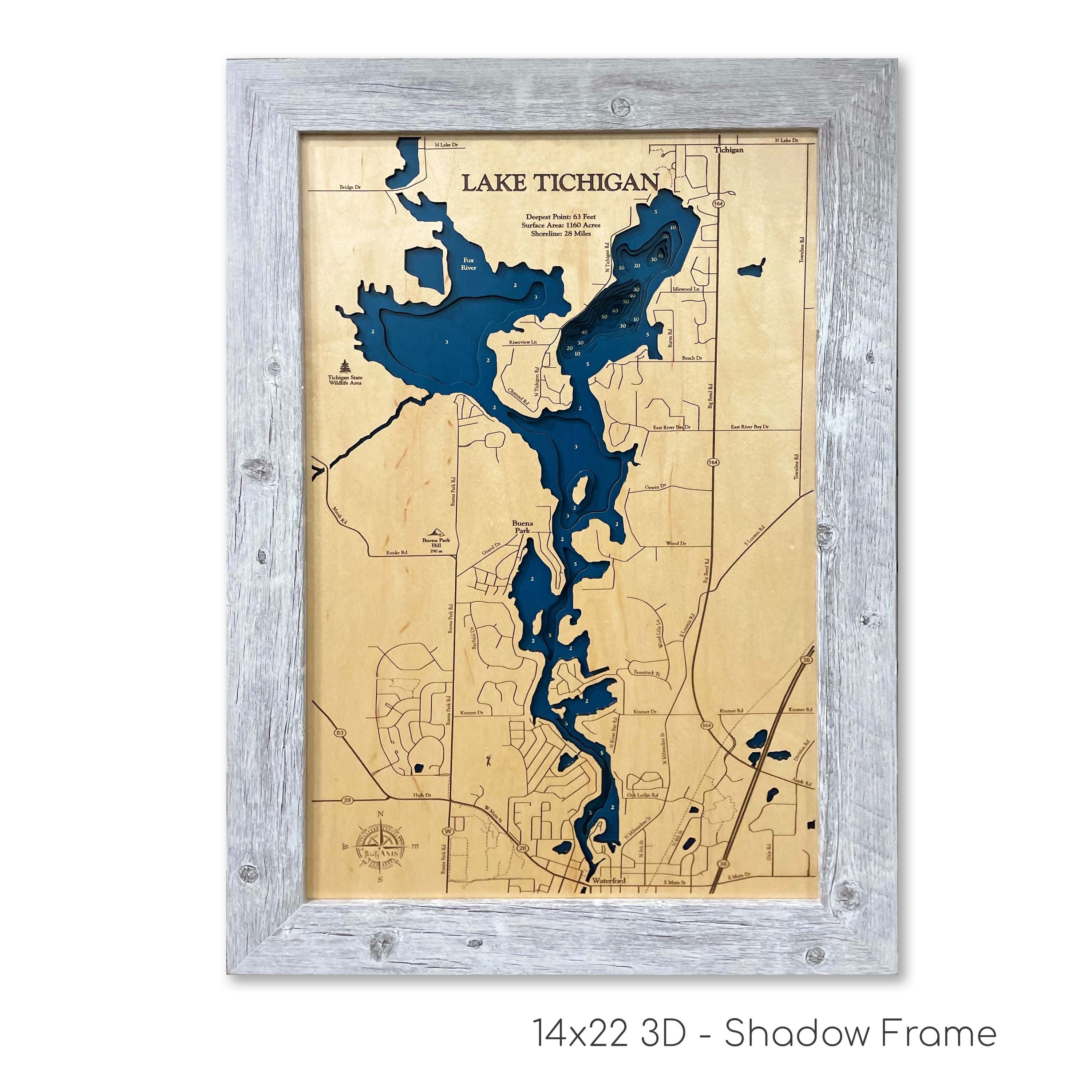 Lake Tichigan Map