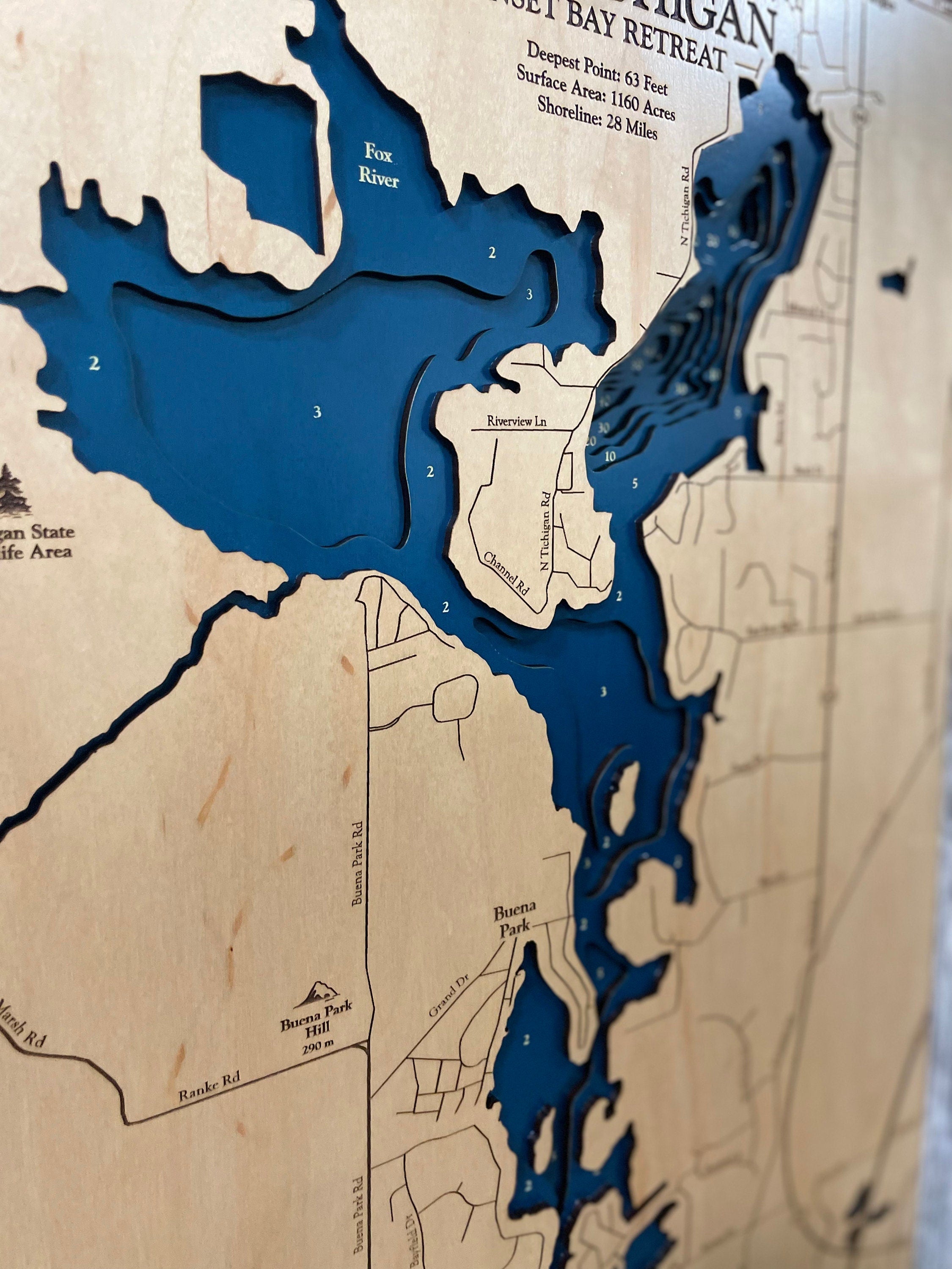 Lake Tichigan Map