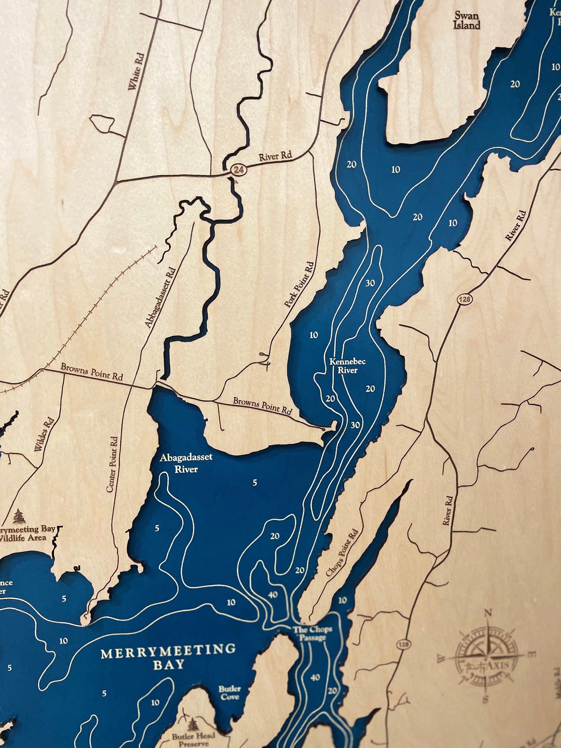 Merrymeeting Bay Map