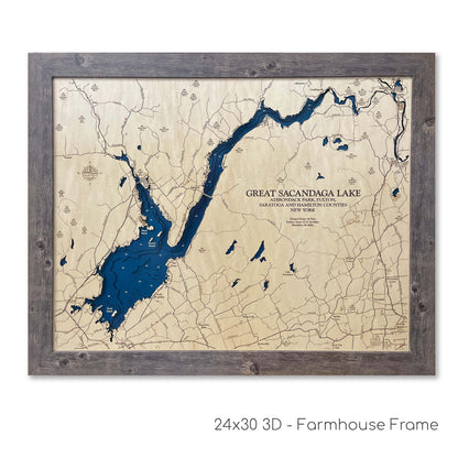 Great Sacandaga Lake Map
