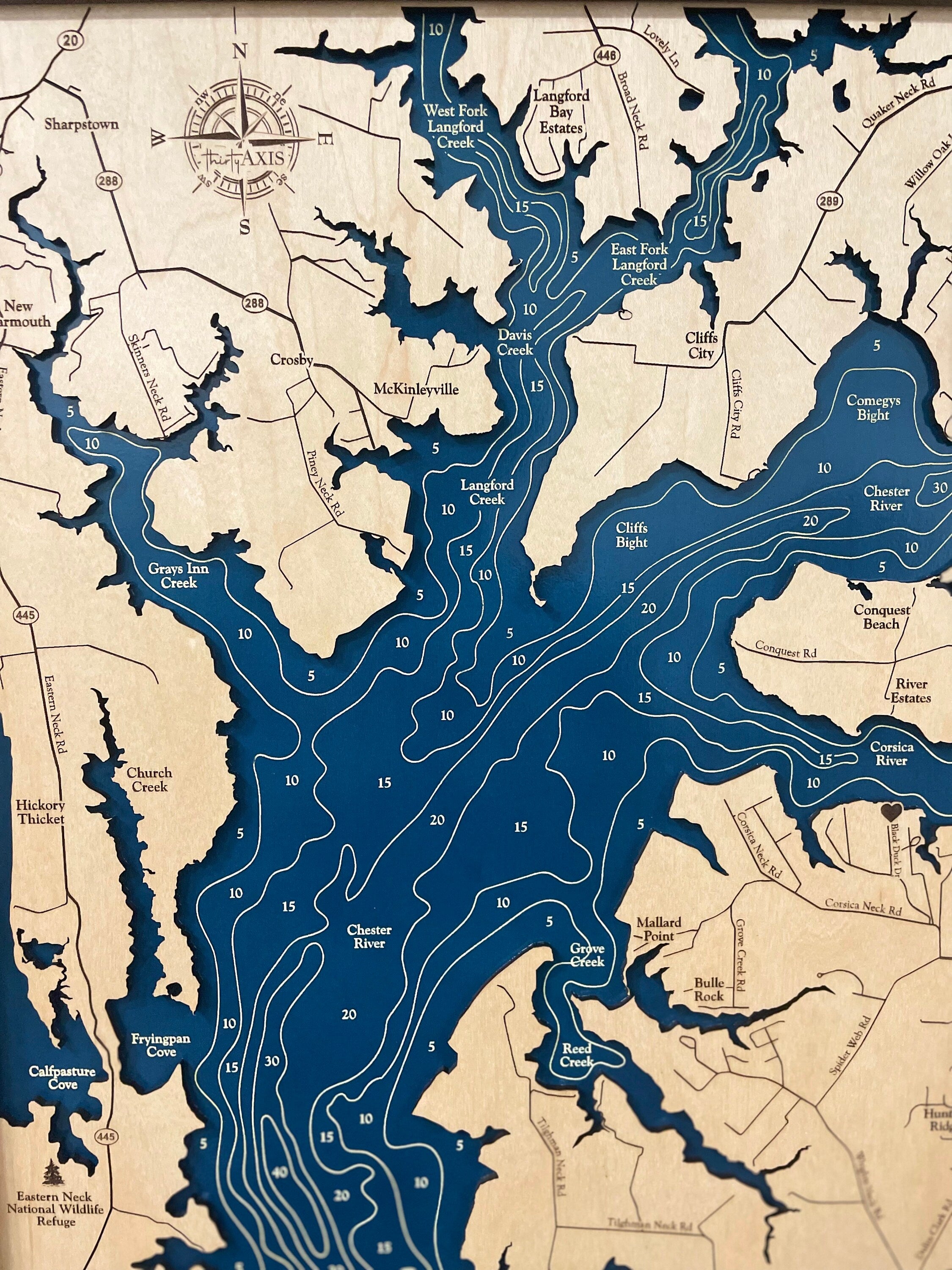 Corsica River Map