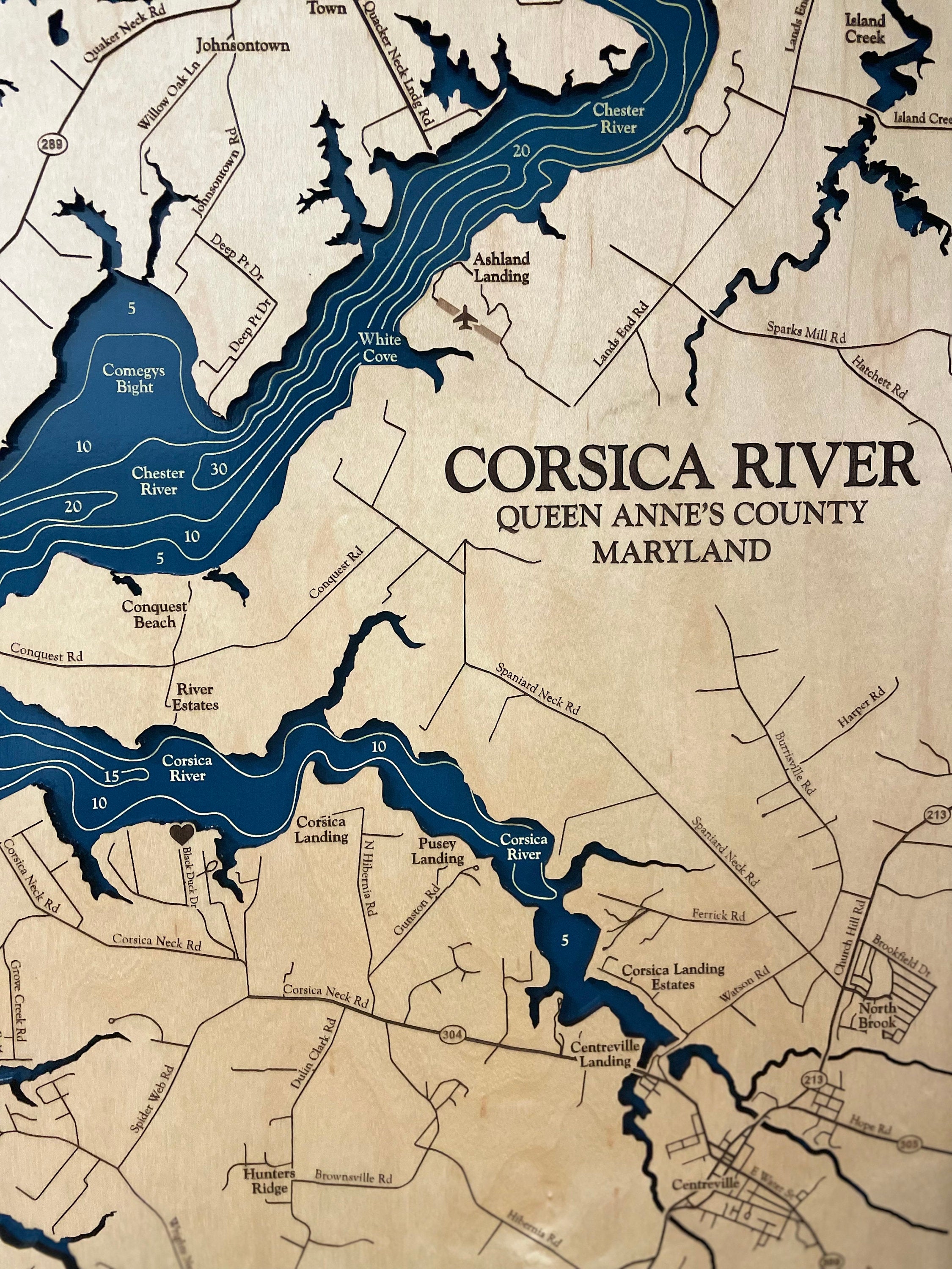 Corsica River Map