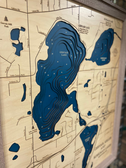 Gervais Lake Map