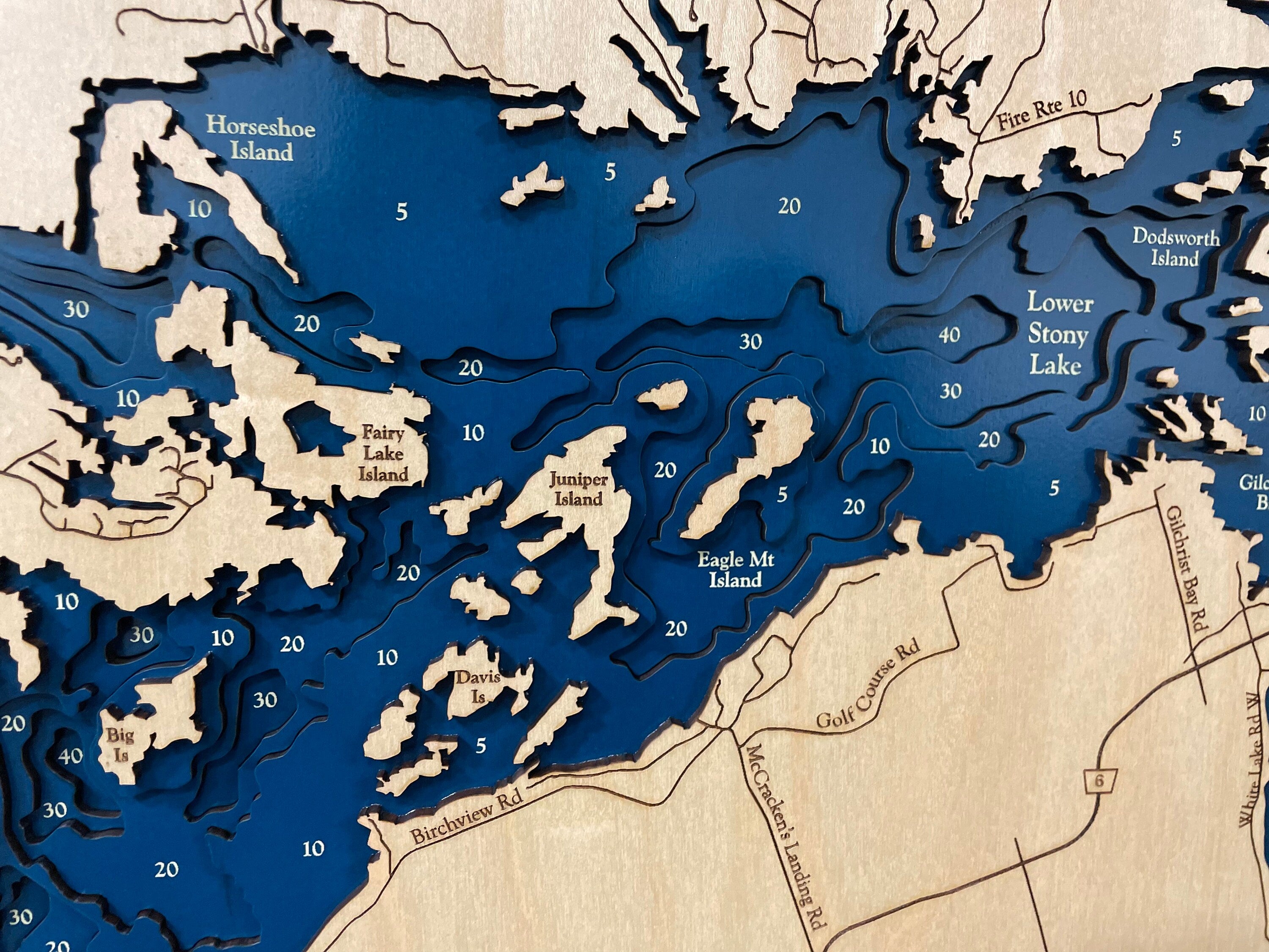 Lower Stony Lake Map