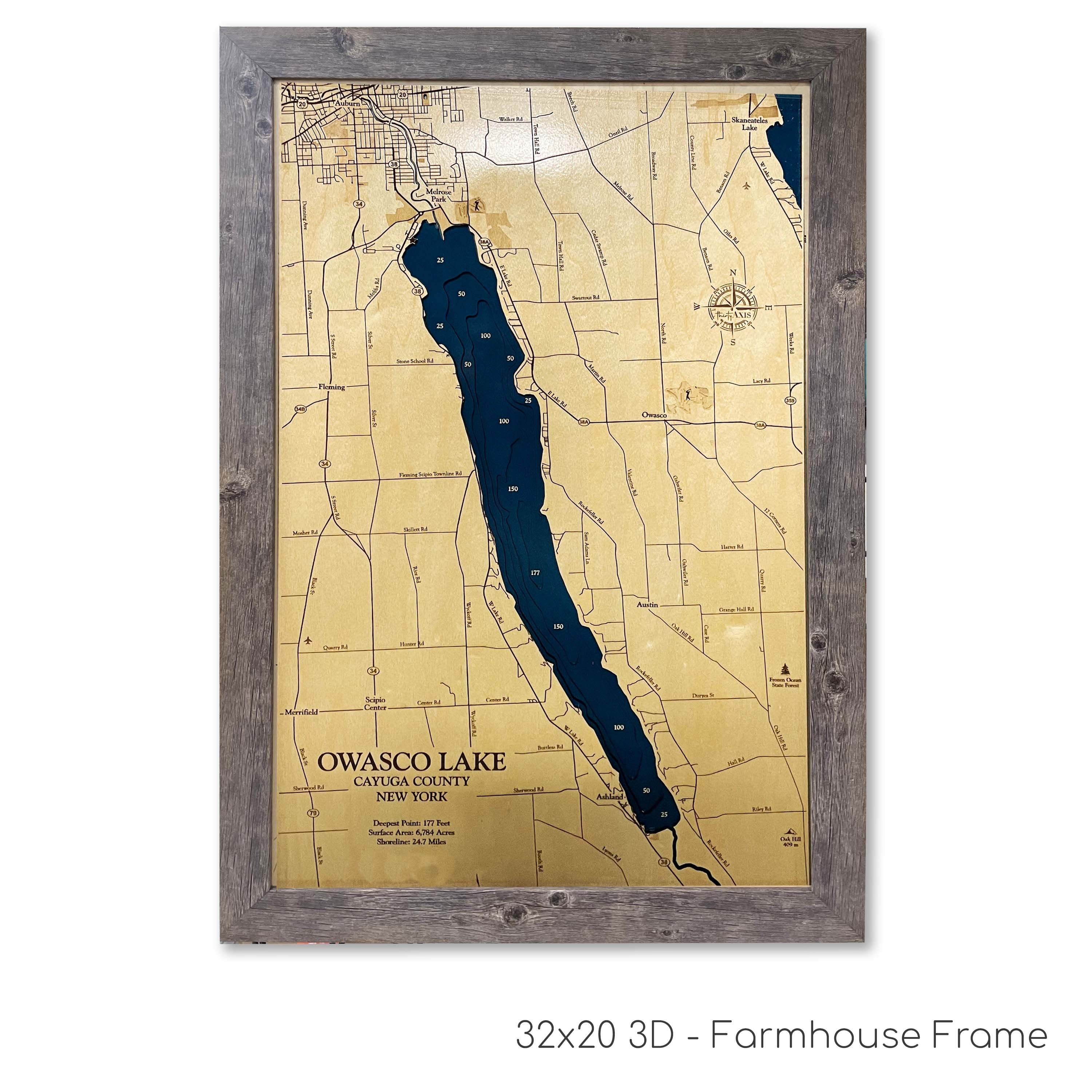 Owasco Lake Map