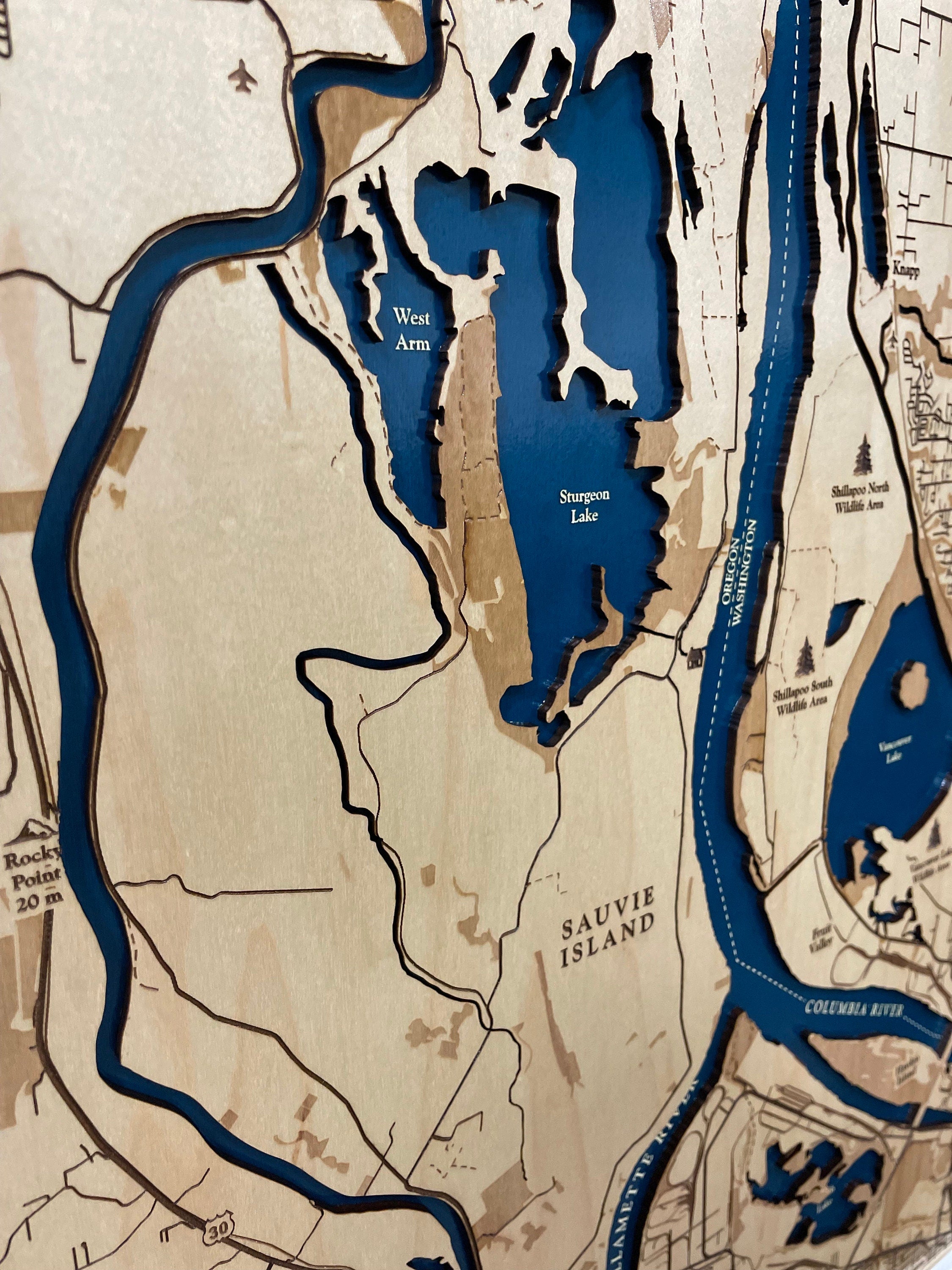 Sauvie Island Map