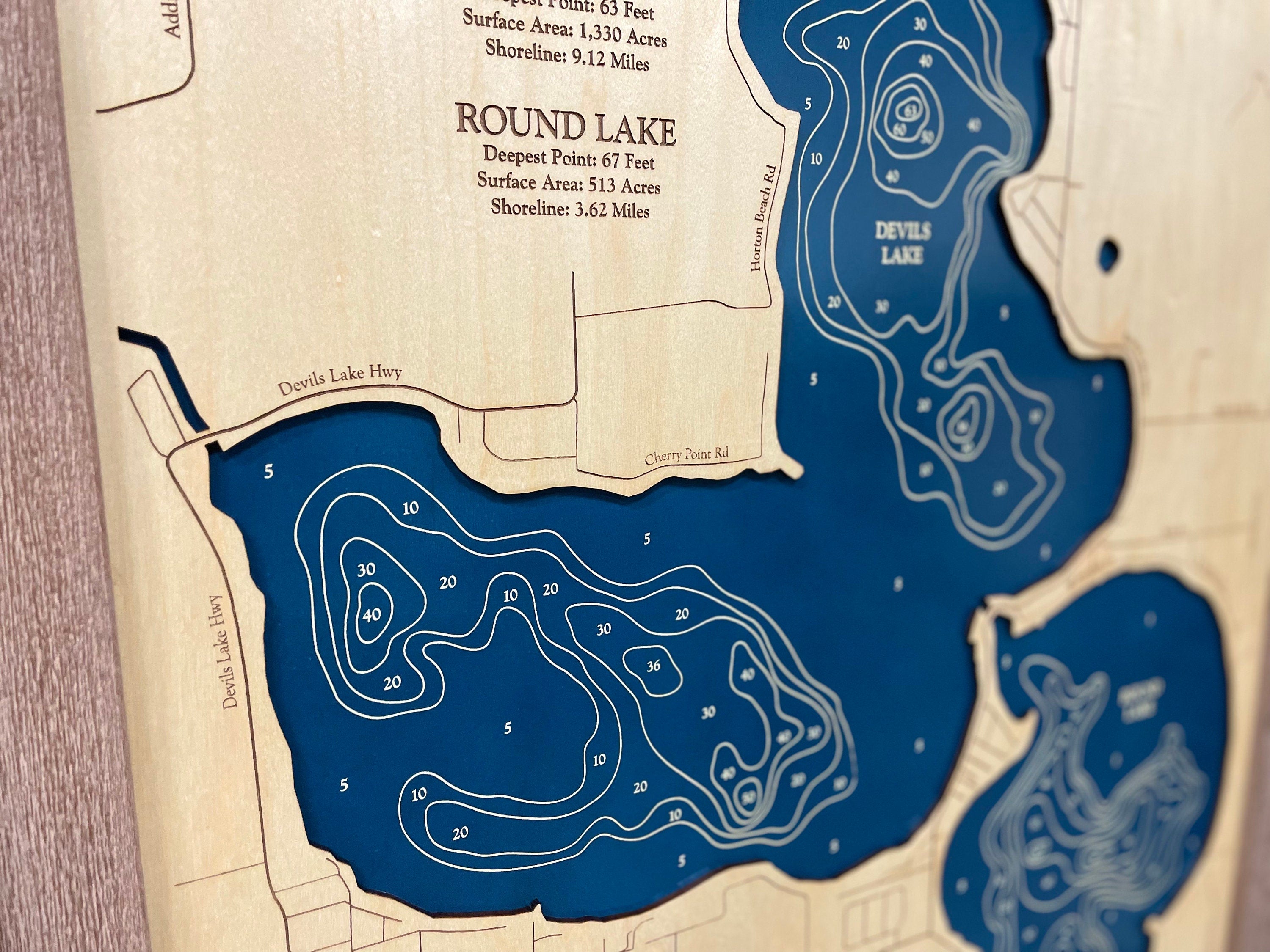 Devils and Round Lake Map
