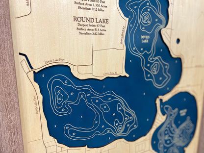 Devils and Round Lake Map