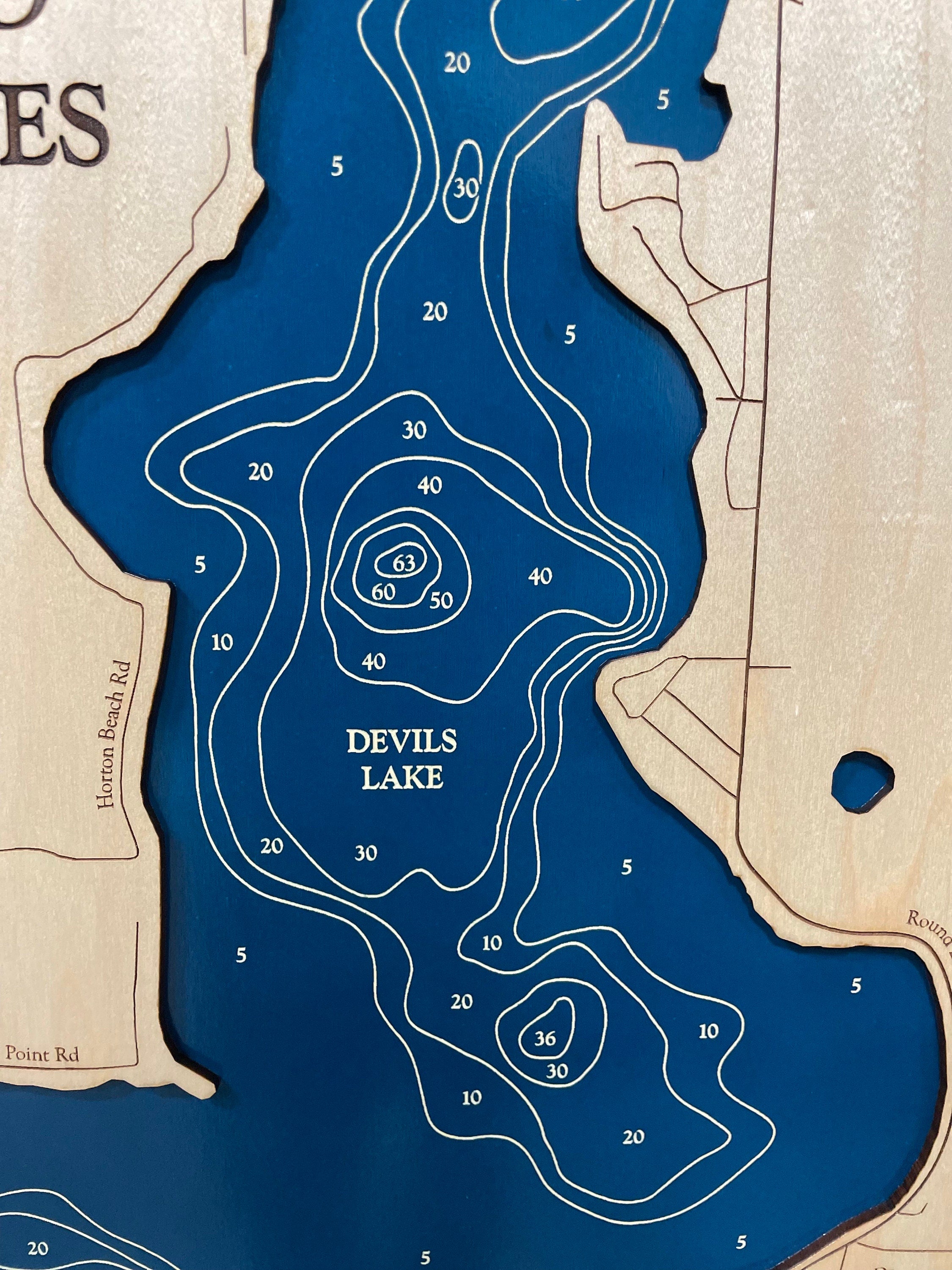 Devils and Round Lake Map