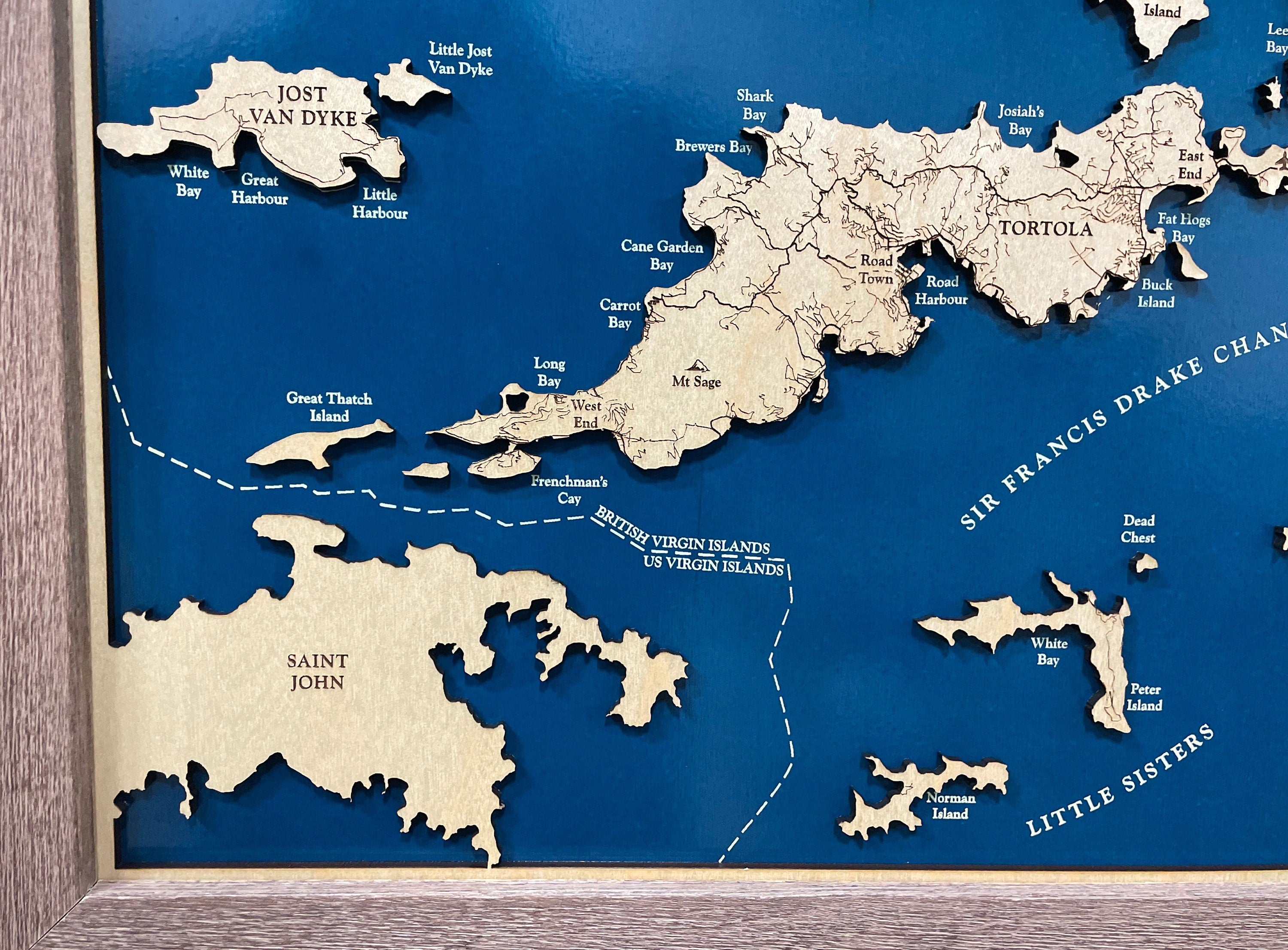 British Virgin Islands Map