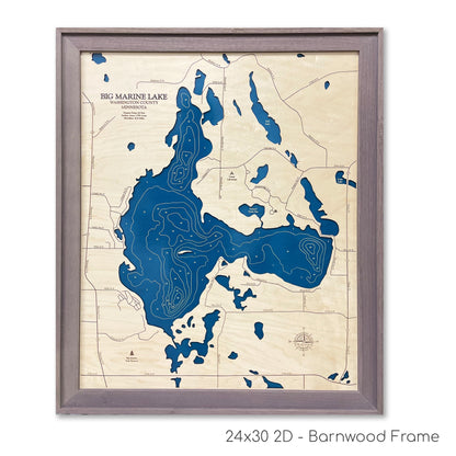 Big Marine Lake Map