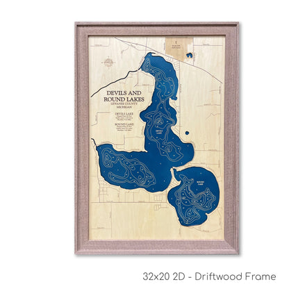 Devils and Round Lake Map