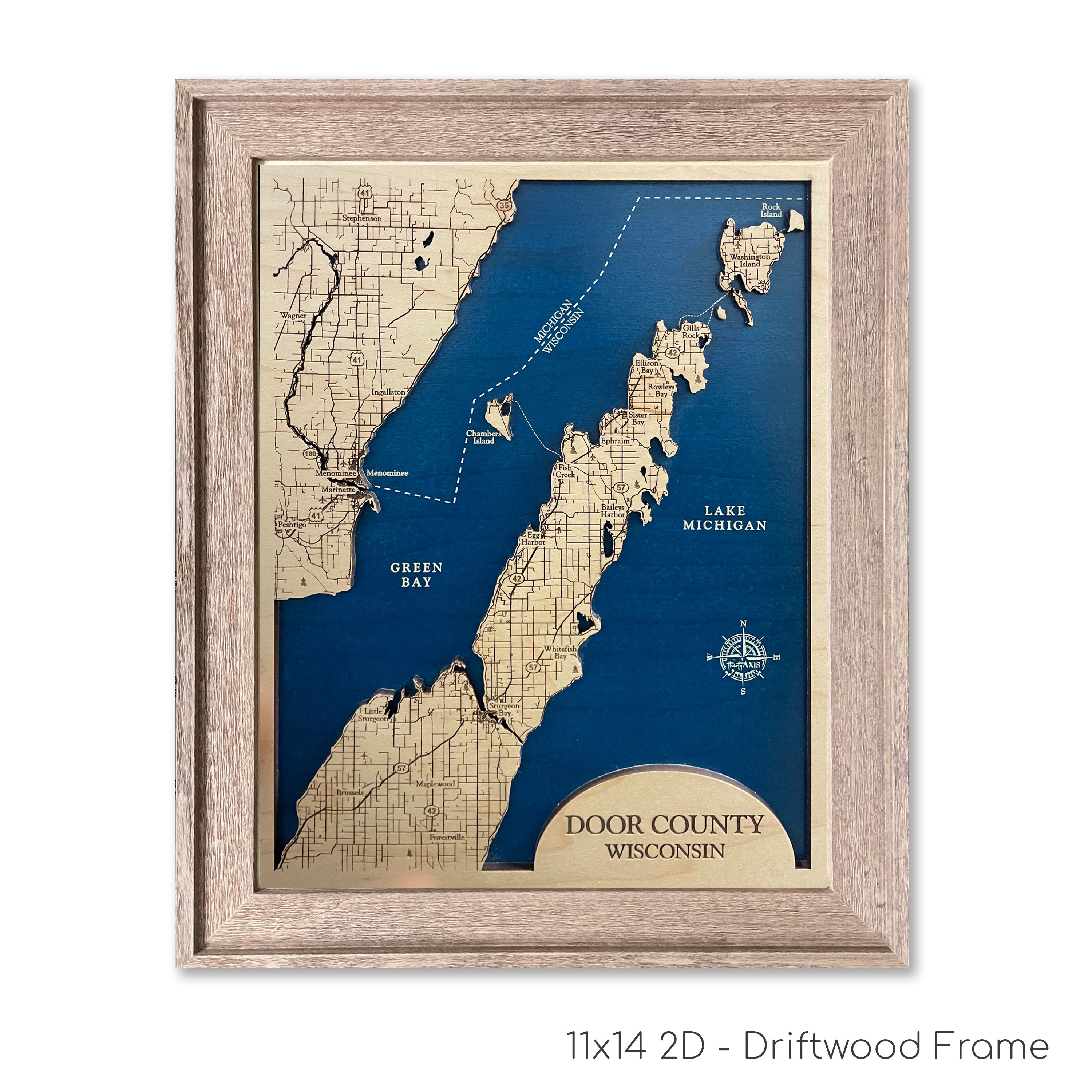 Door County Map