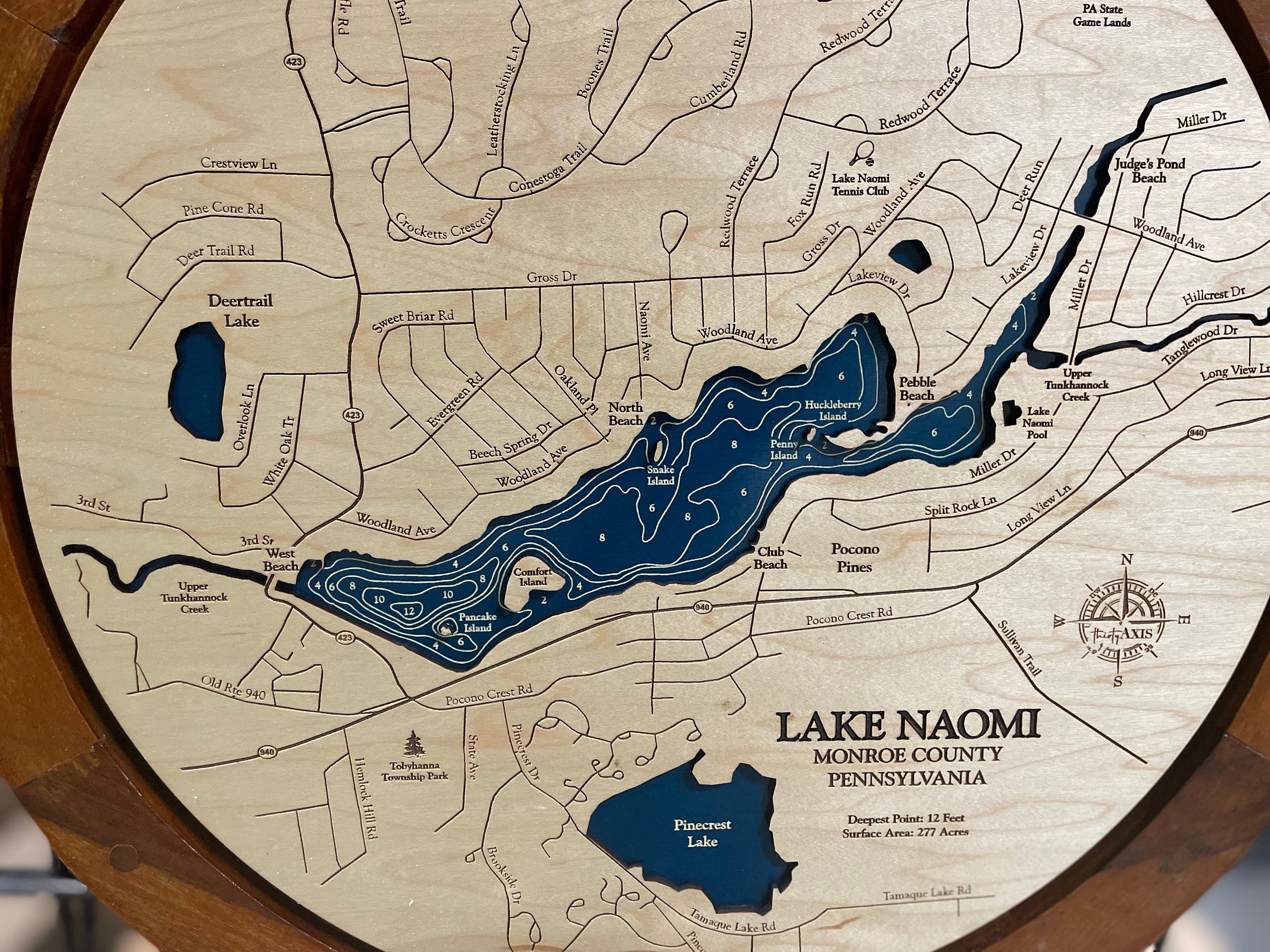 Lake Naomi Map