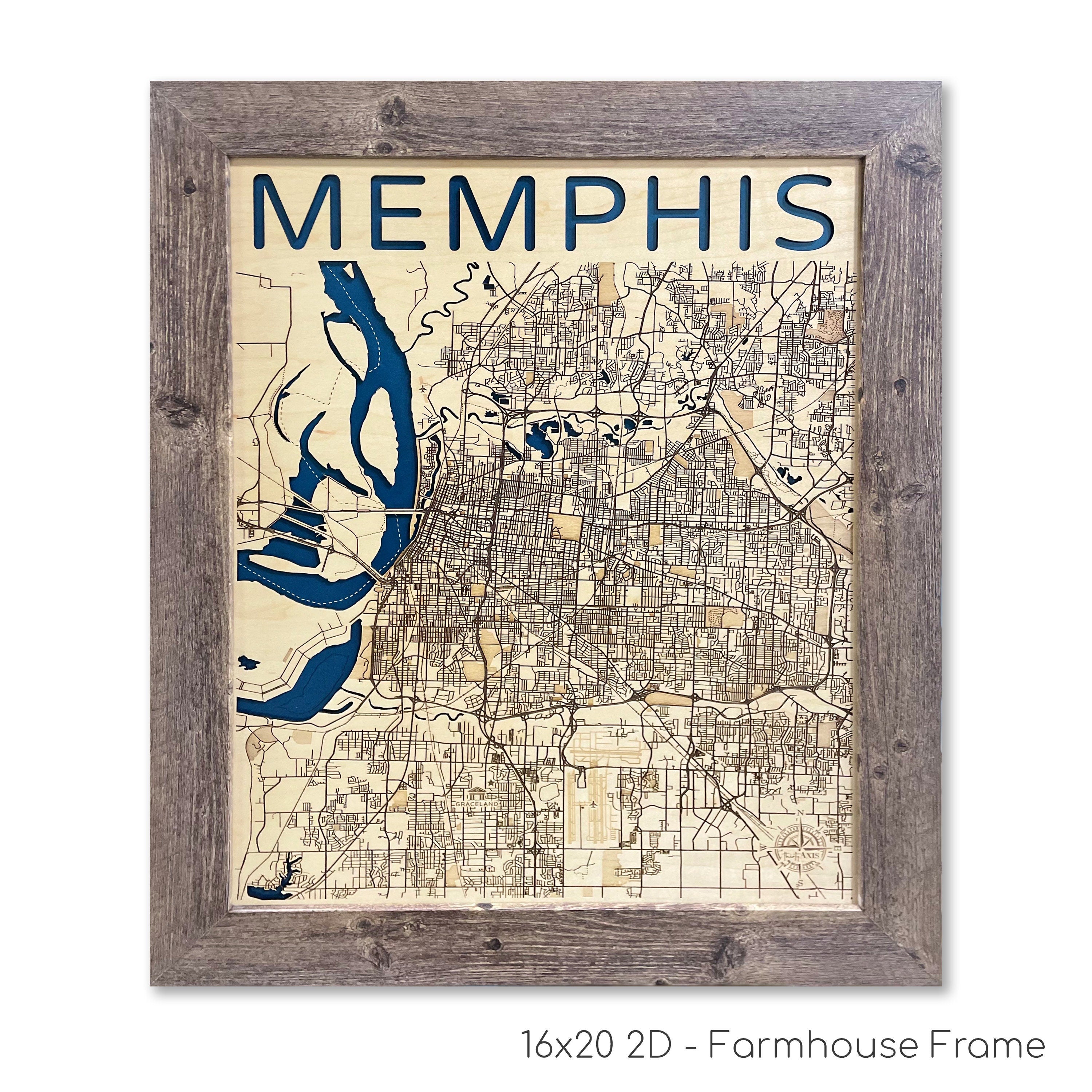 Memphis Wood Map